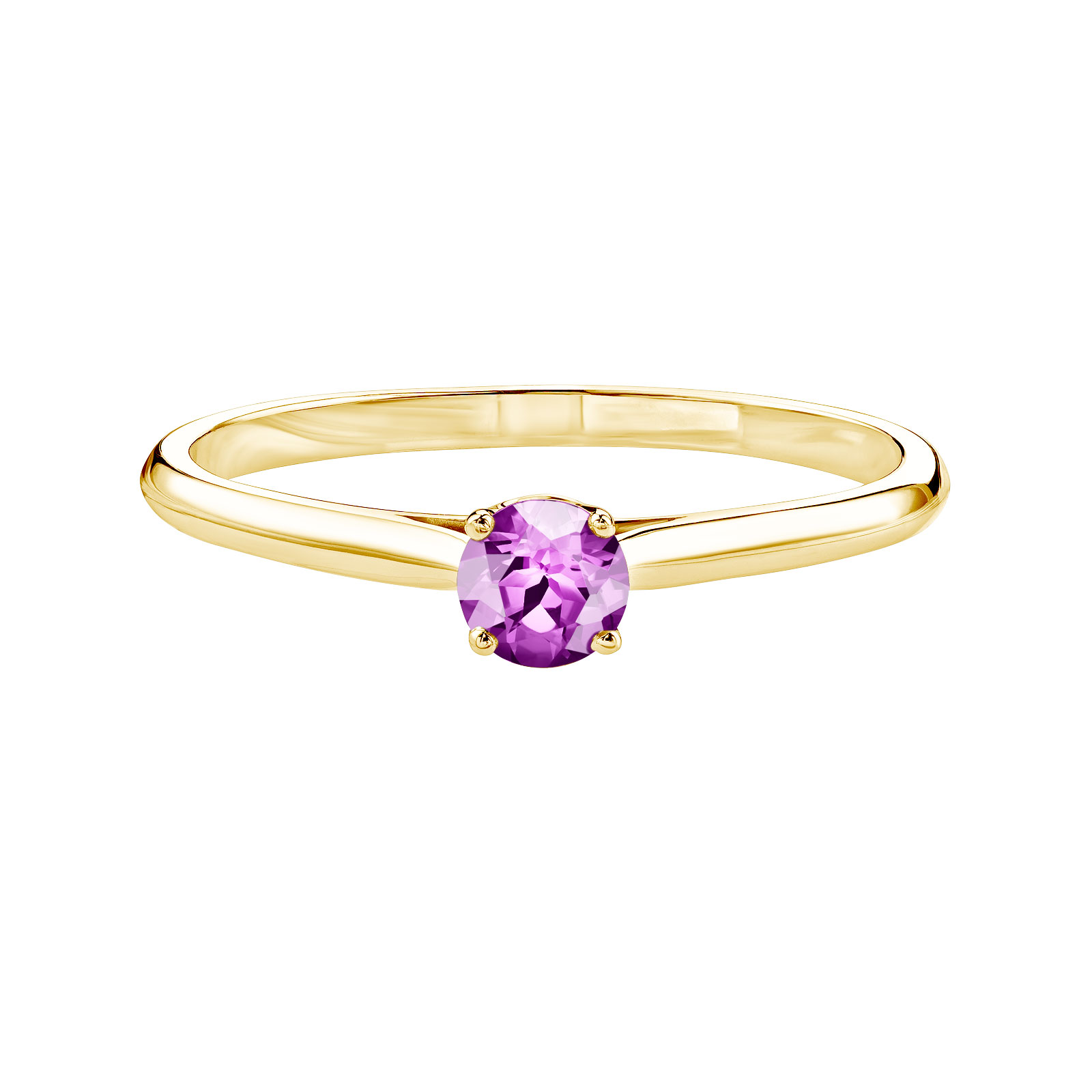 Bague Or jaune Améthyste Baby Lady 1