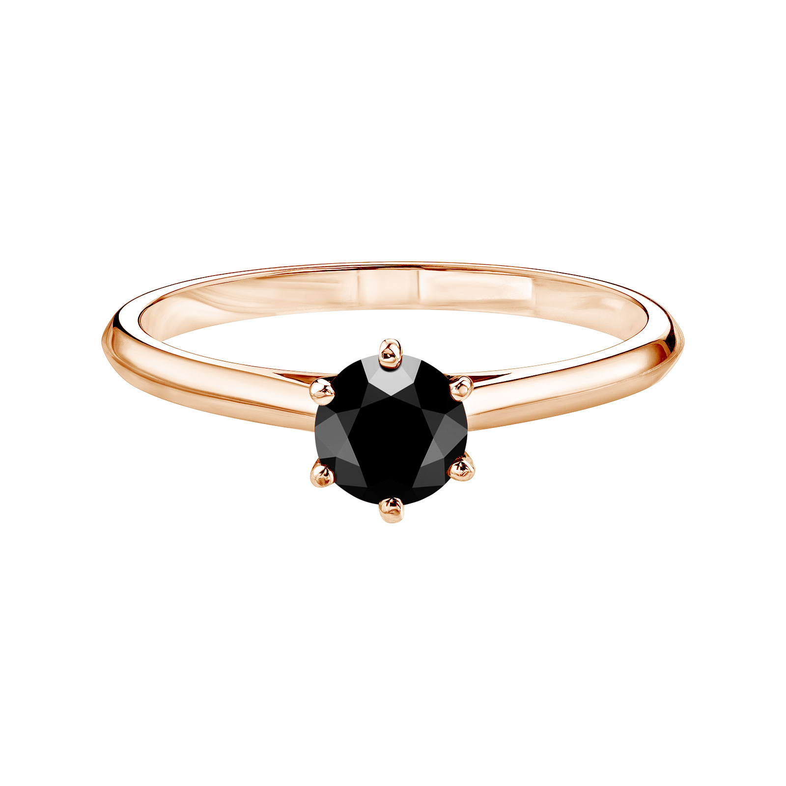 Bague Or rose Spinelle noir Little Lady 1