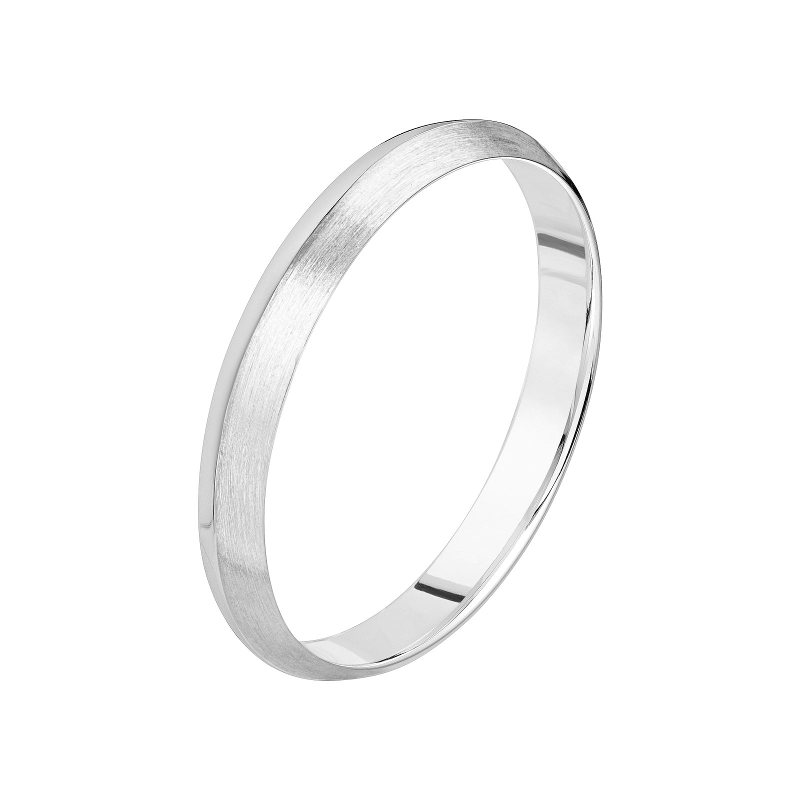Alliance Platine Thésée Love Brossée 3 mm 1