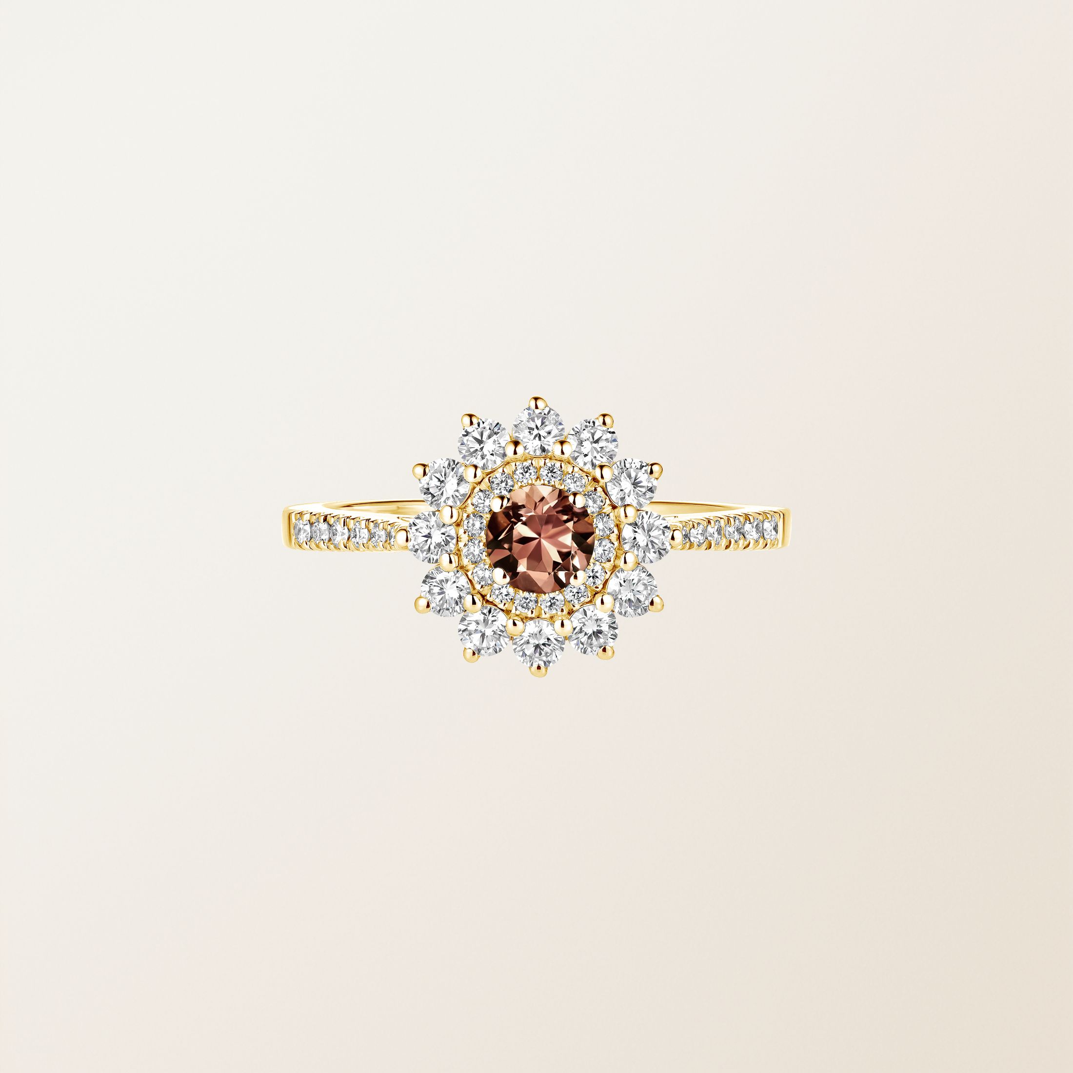 Or jaune, Saphir Pêche