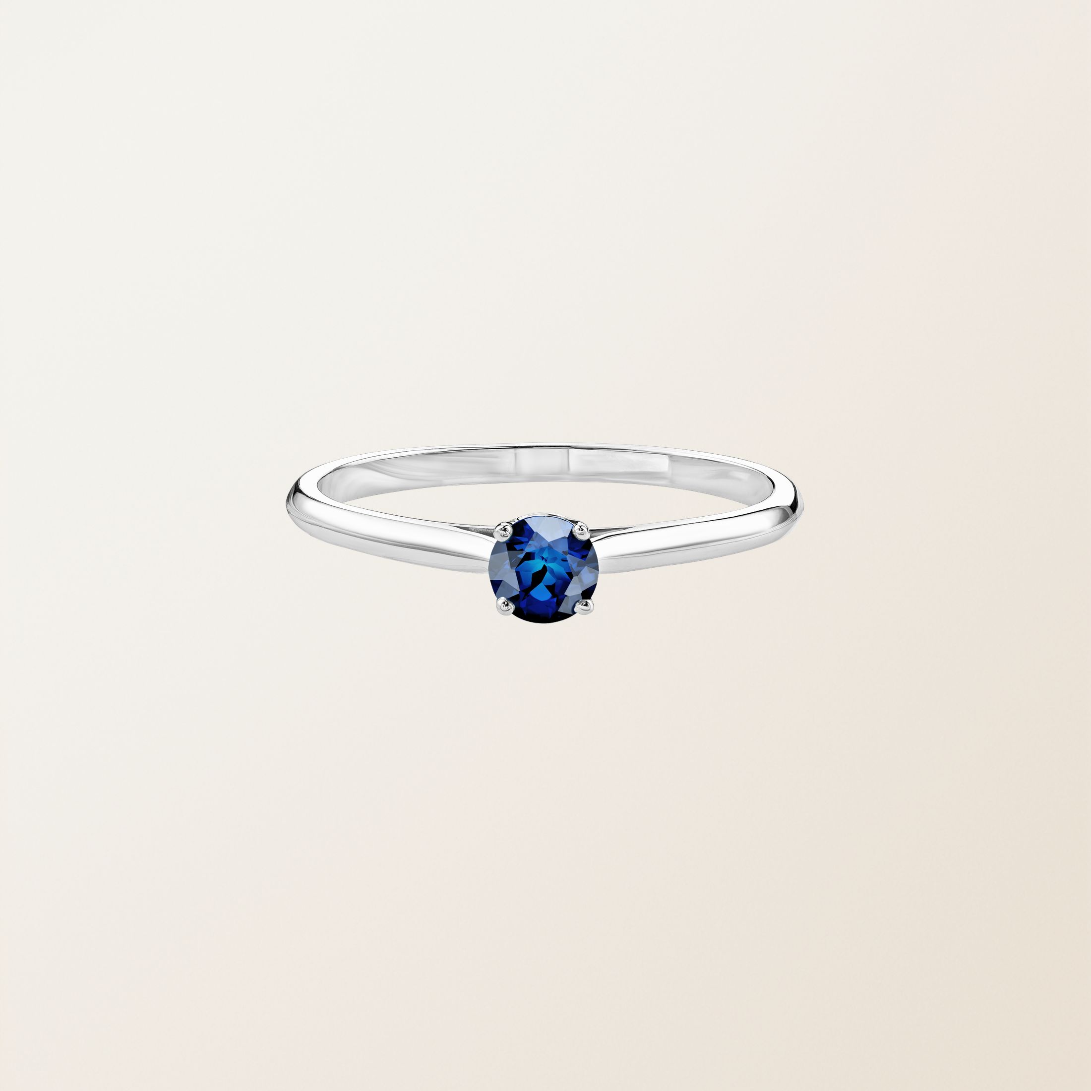 Bague Or blanc 18 cts Saphir Baby Lady