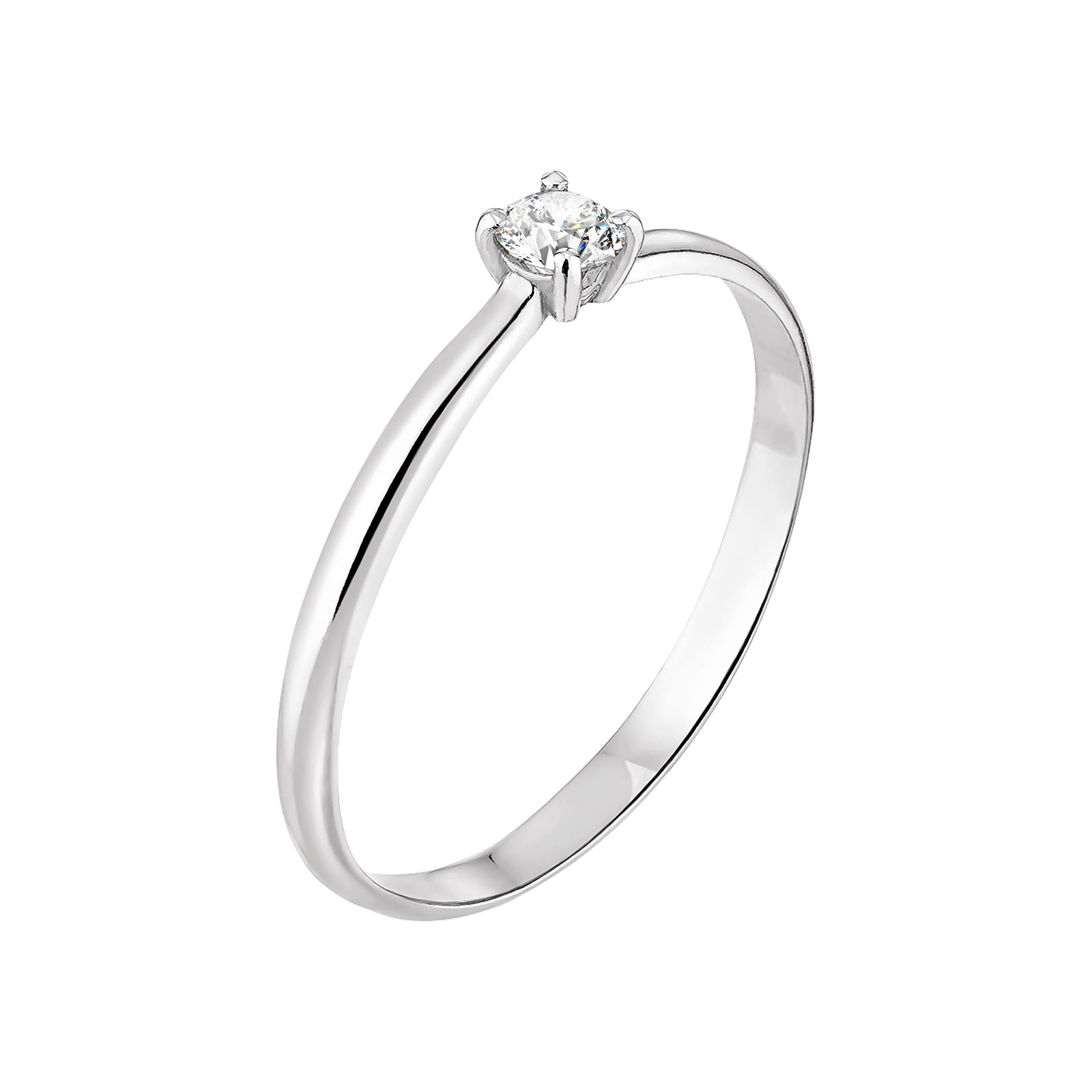 Bague Or blanc Diamant Mini Lady 1