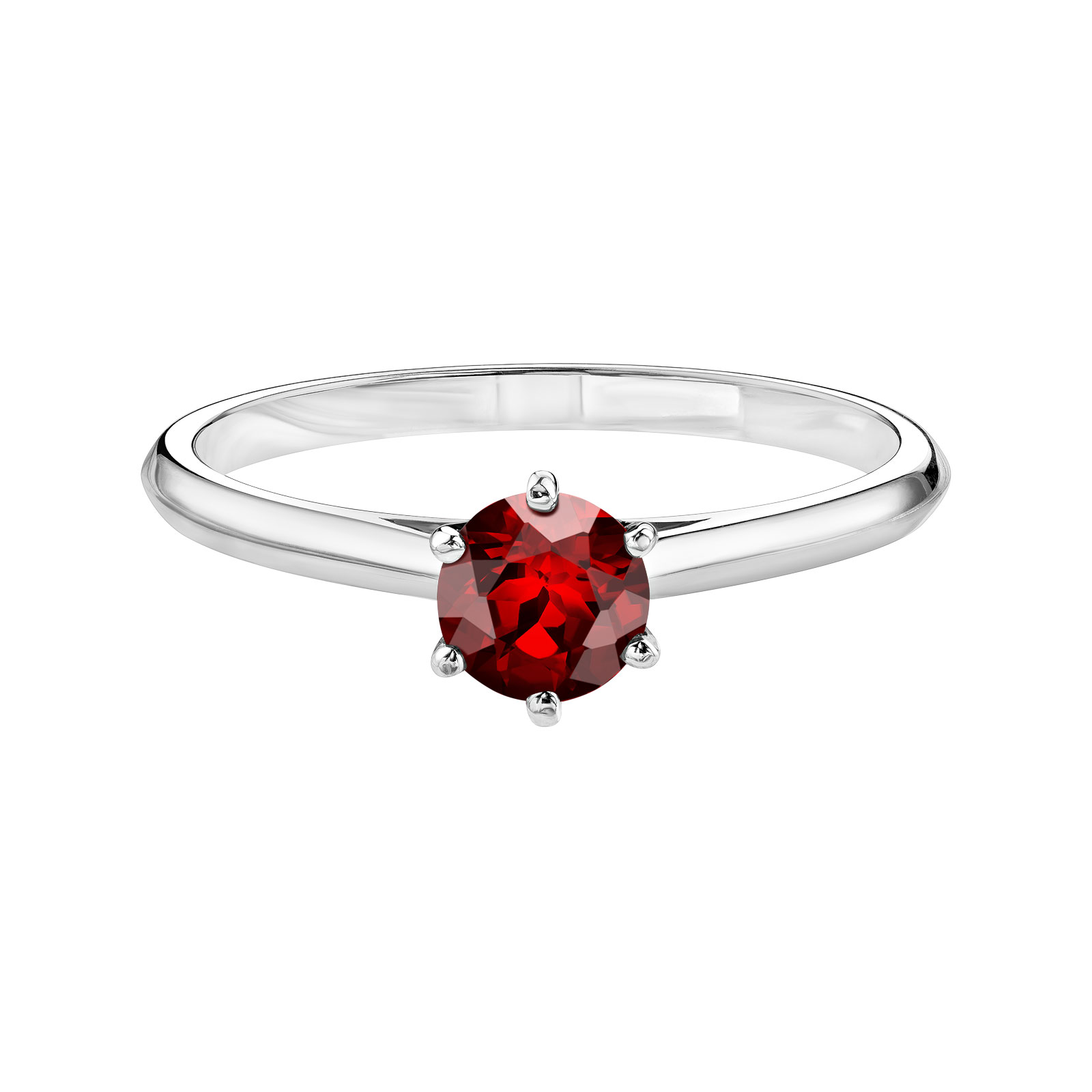 Bague Platine Grenat Little Lady 1