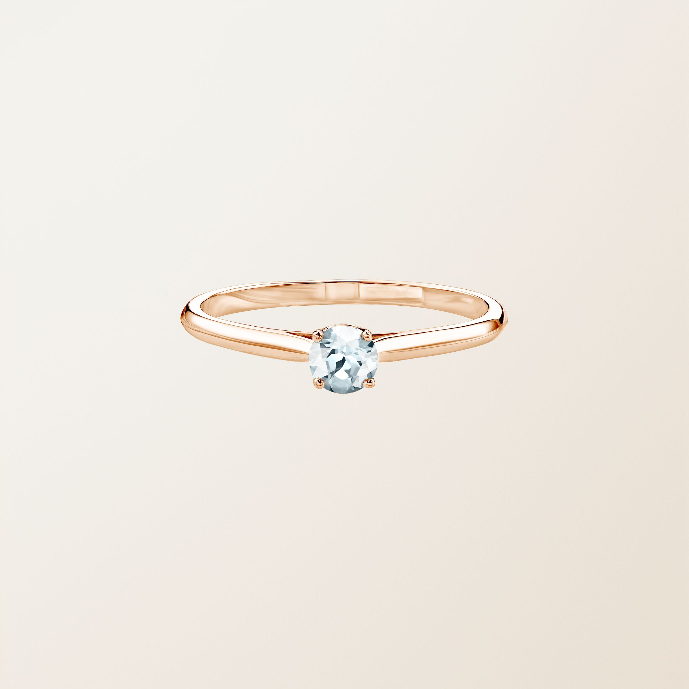 Ring 18K Roségold Aquamarin Baby Lady