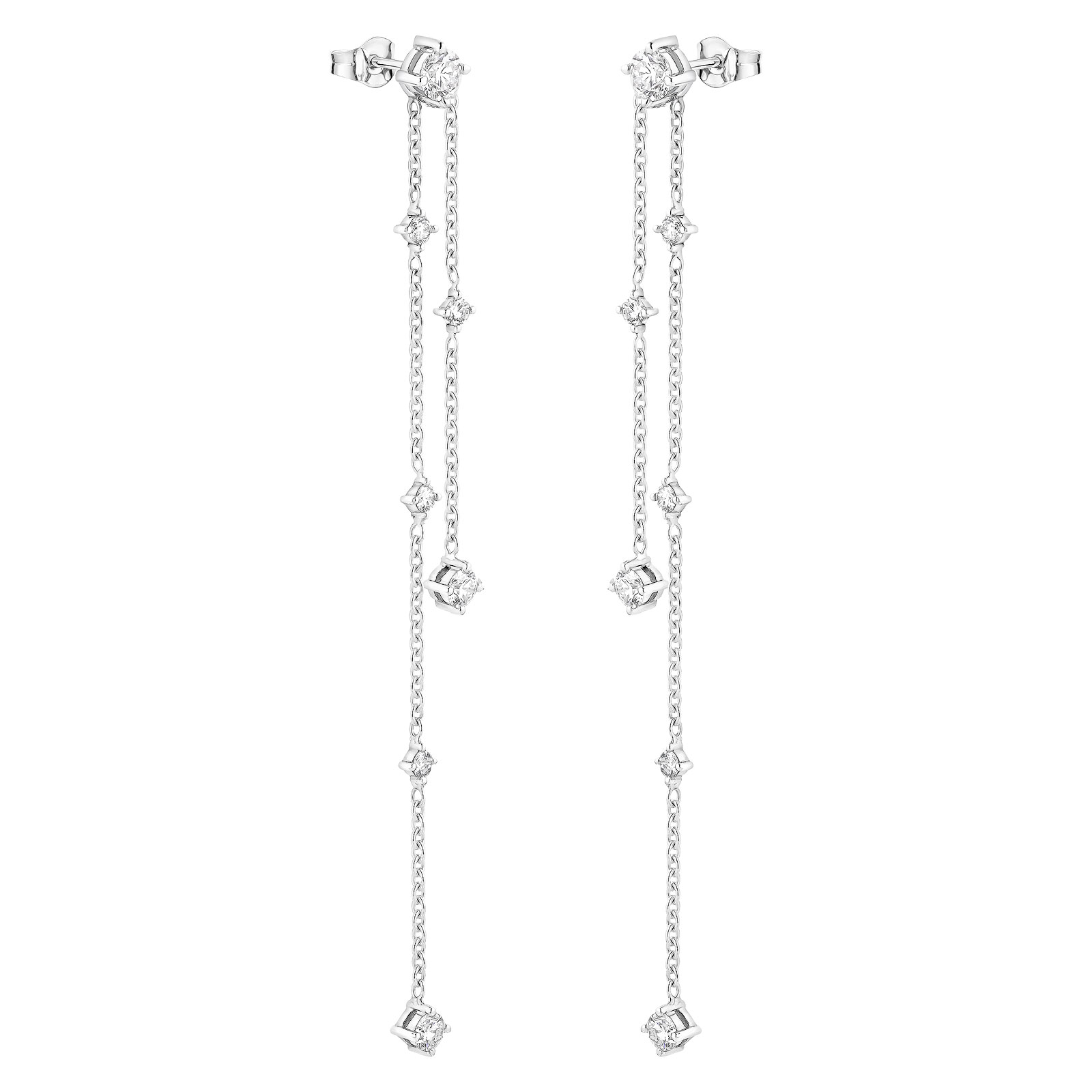 Boucles d'oreilles Or blanc Diamant Lady Alta 1