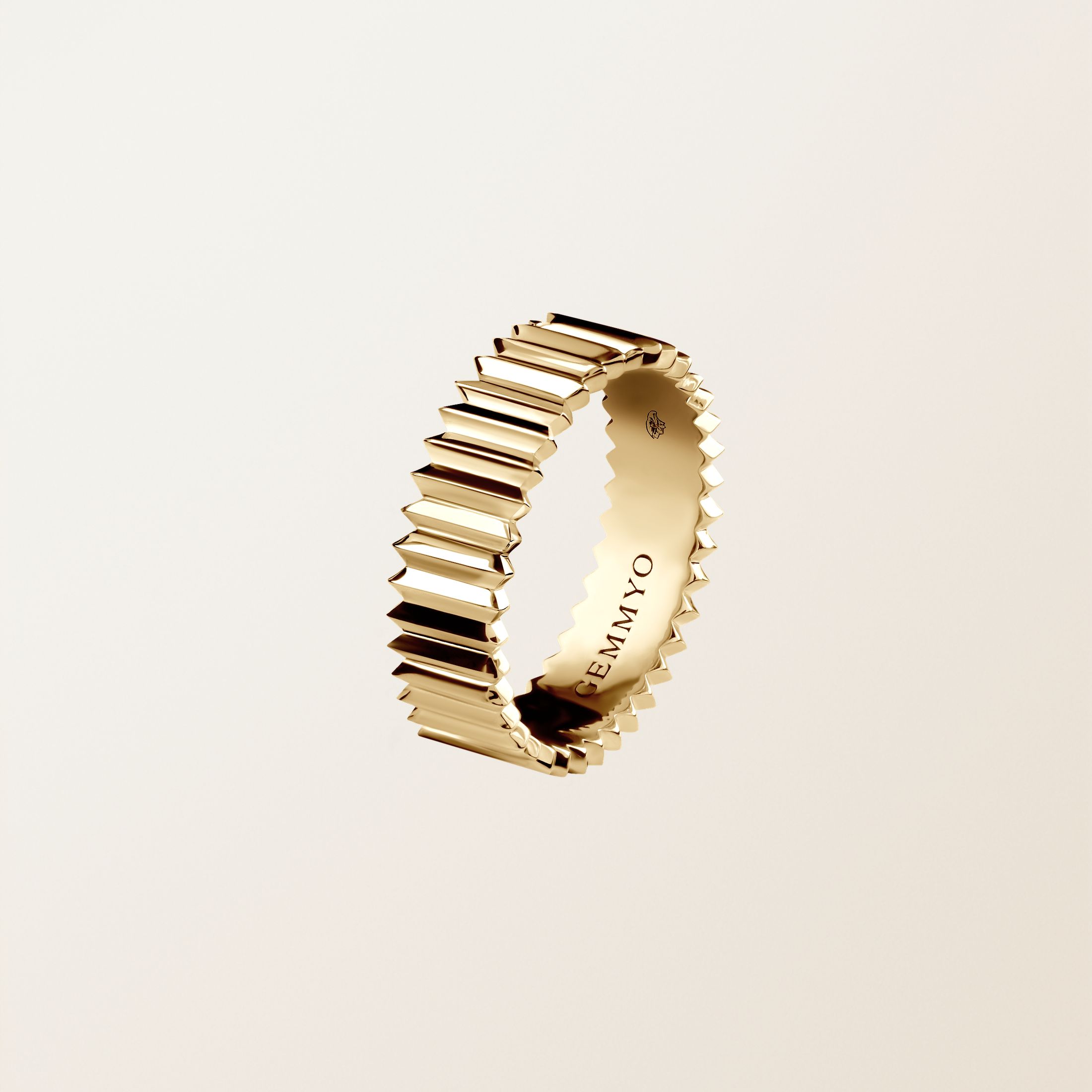 Bague Or jaune 18 cts Entaille M