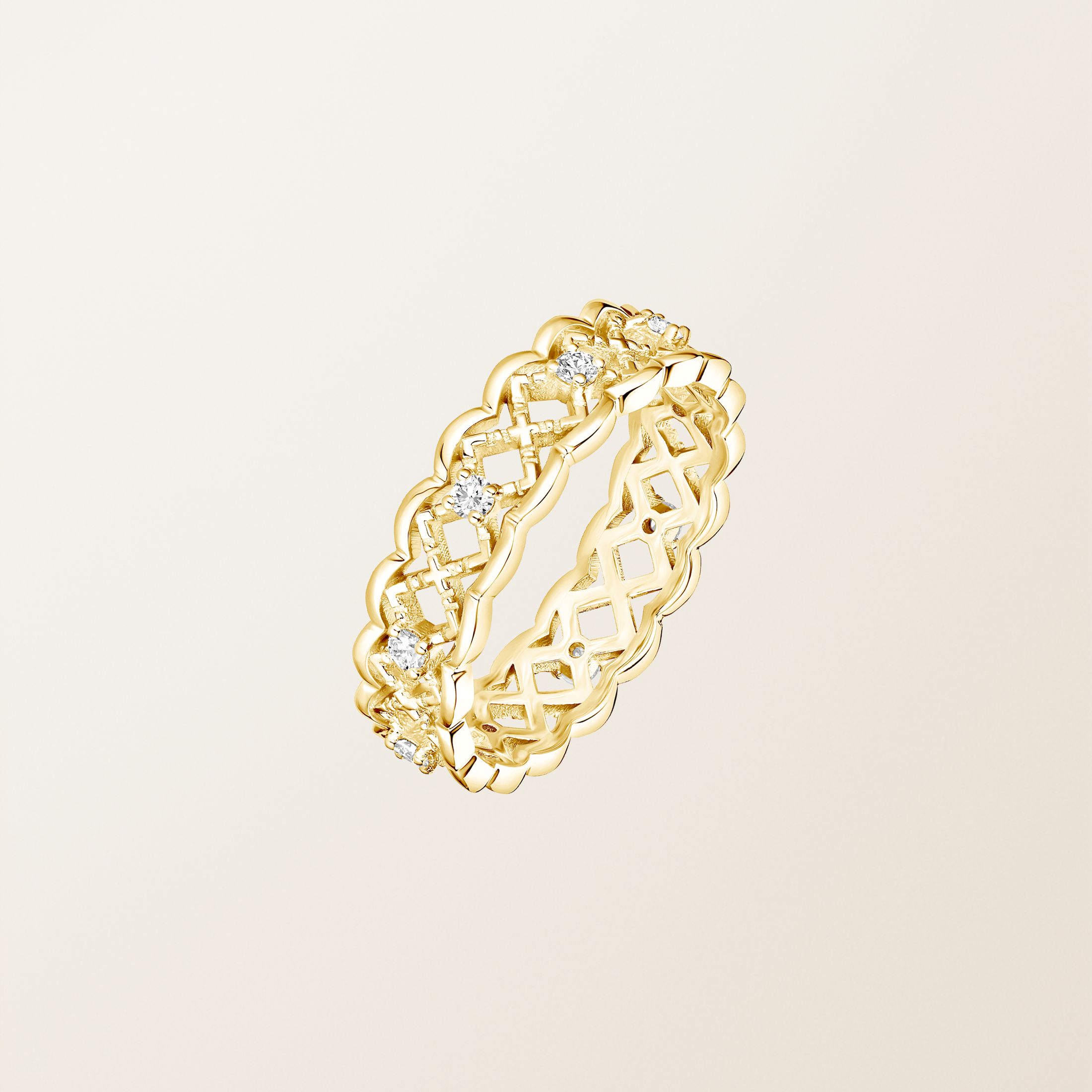 Ring 18K Gelbgold Diamant RétroMilano Uno S