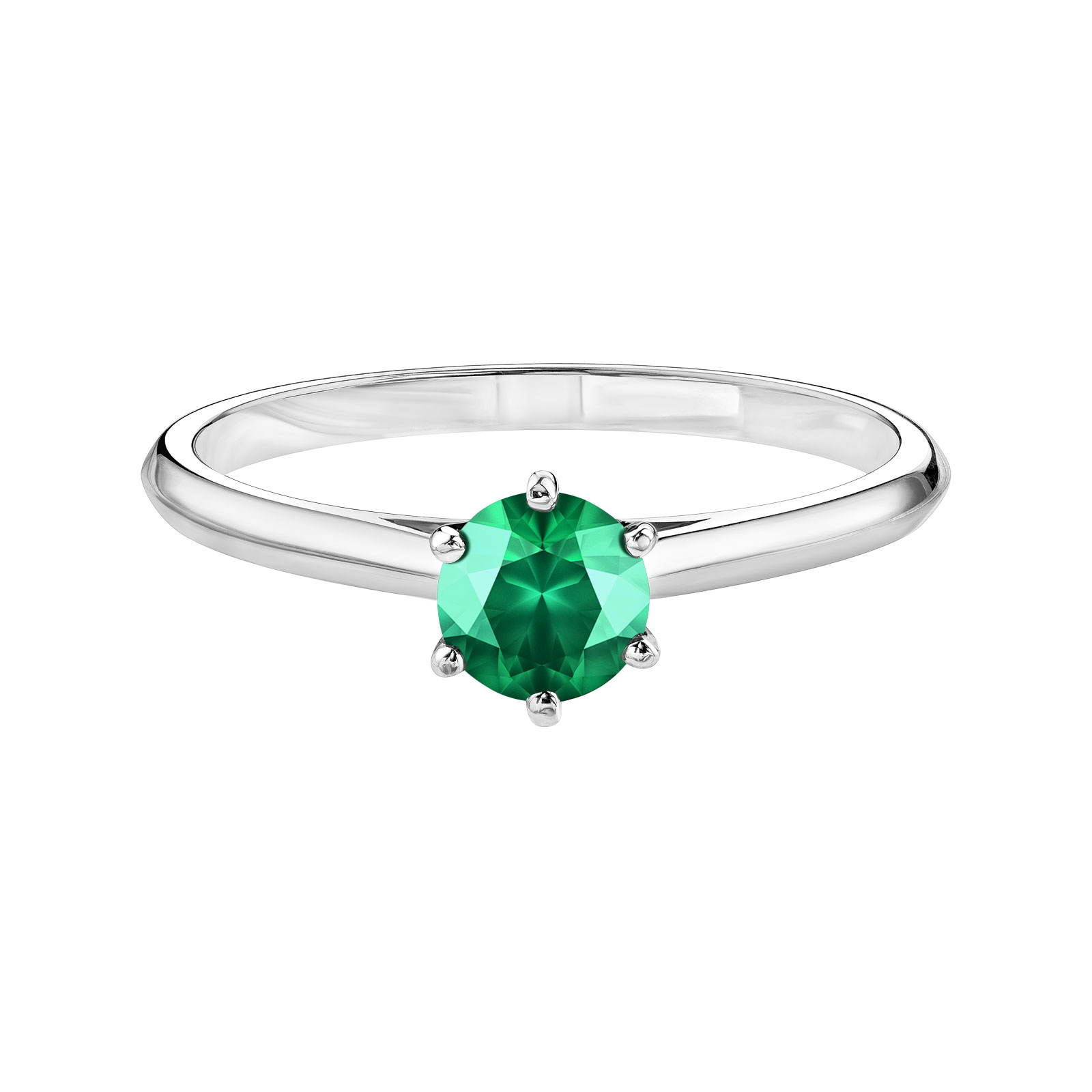 Bague Or blanc Emeraude Little Lady 1