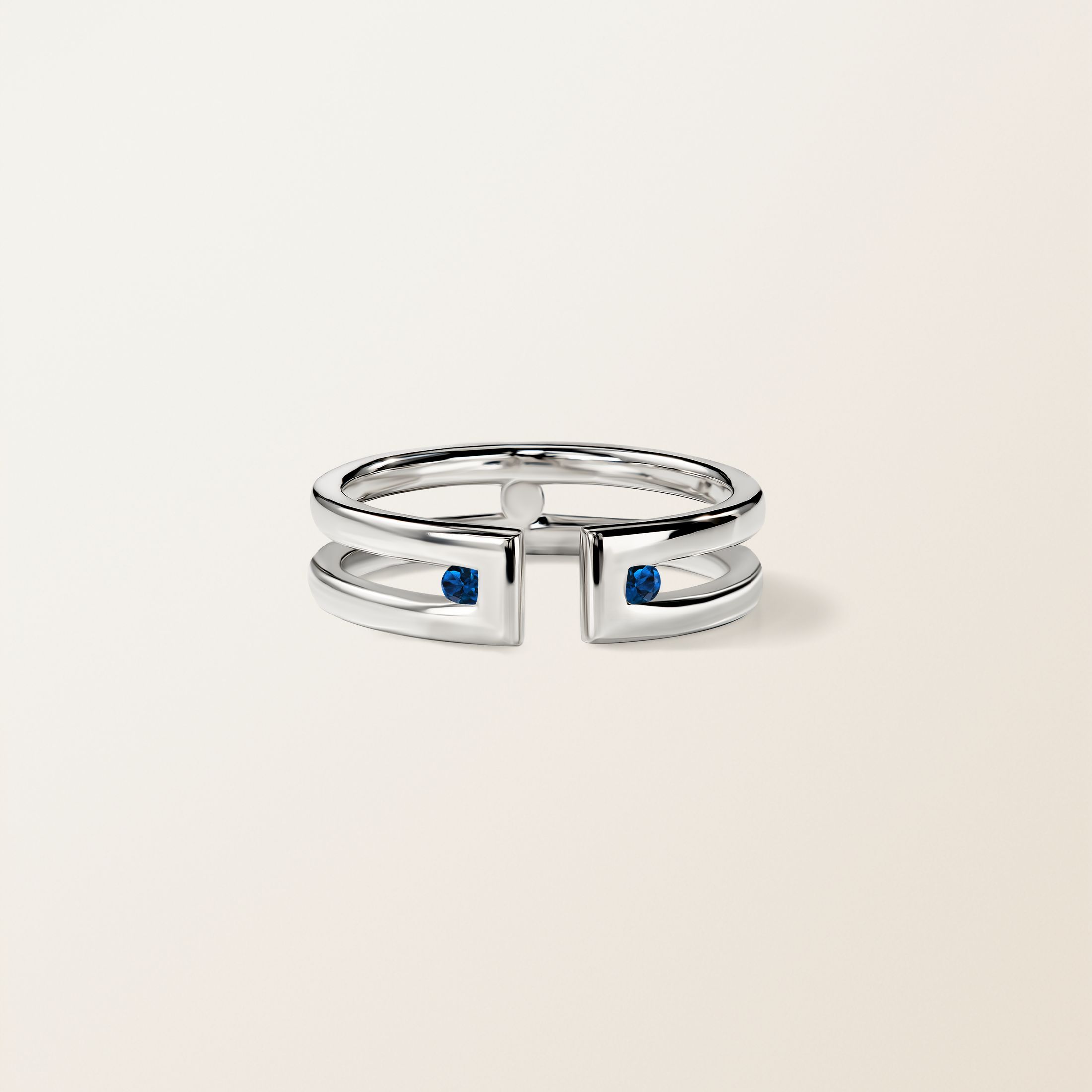 Or blanc, Saphir