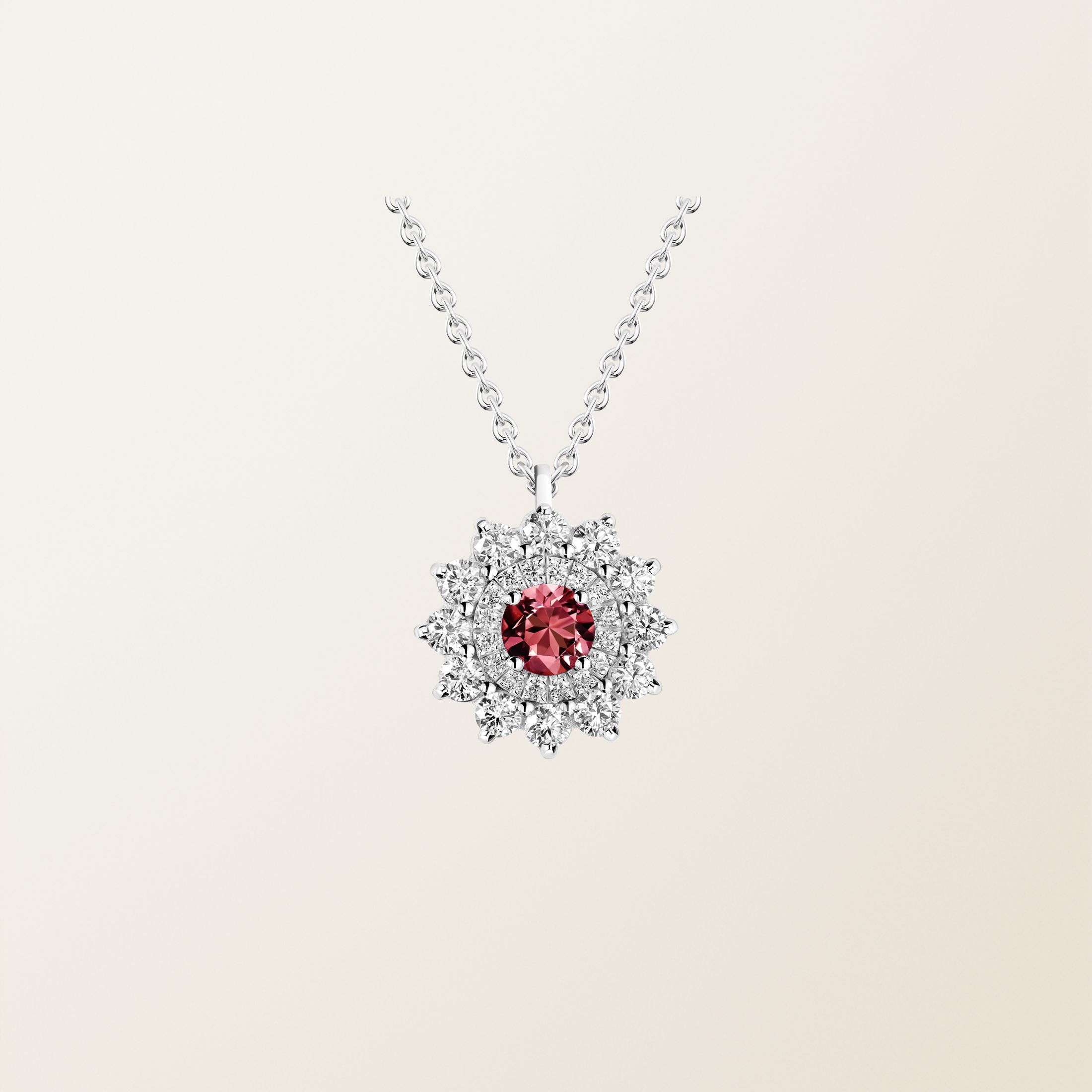 Or blanc, Saphir Carmin