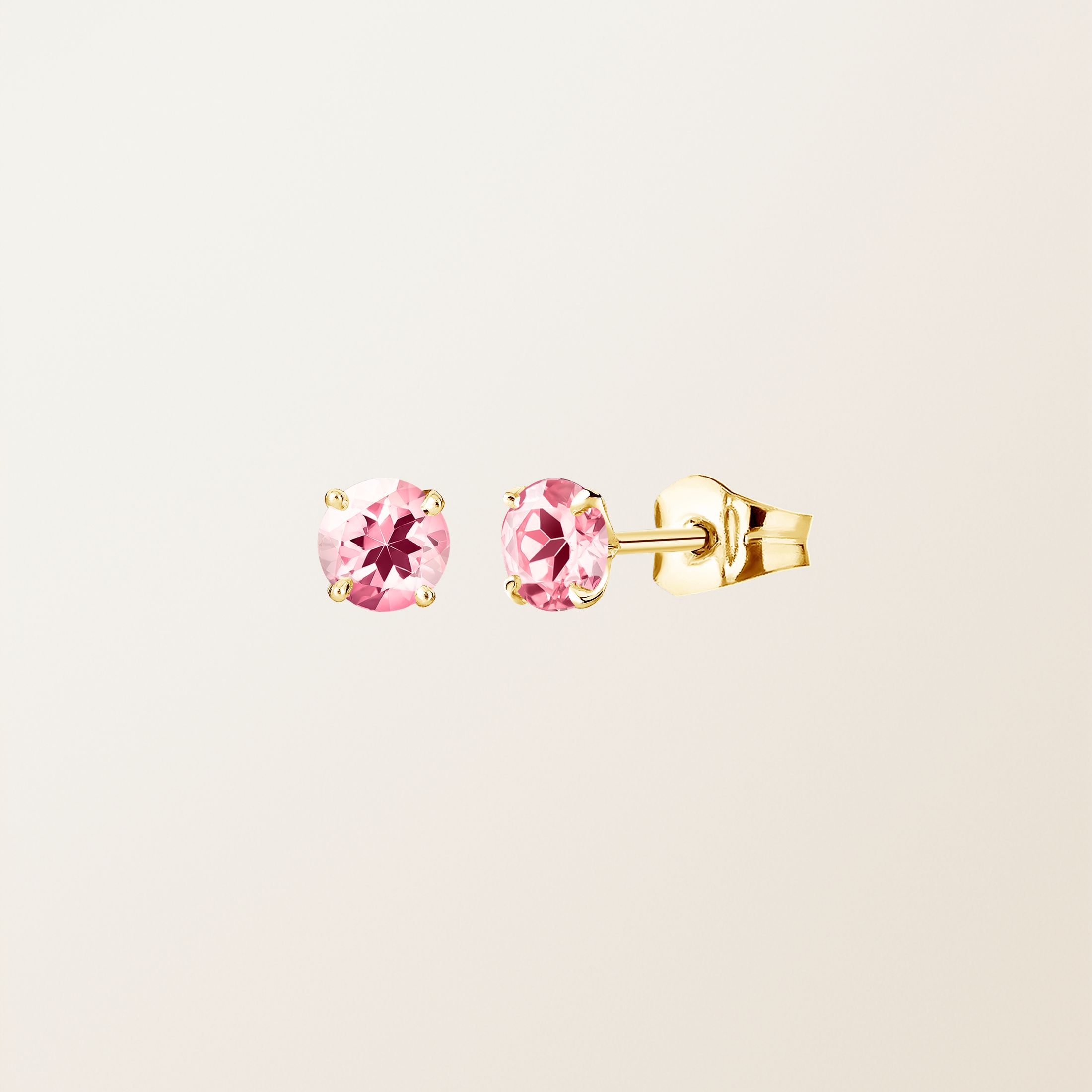 Boucles d'oreilles Or jaune 18 cts Tourmaline Lady XL