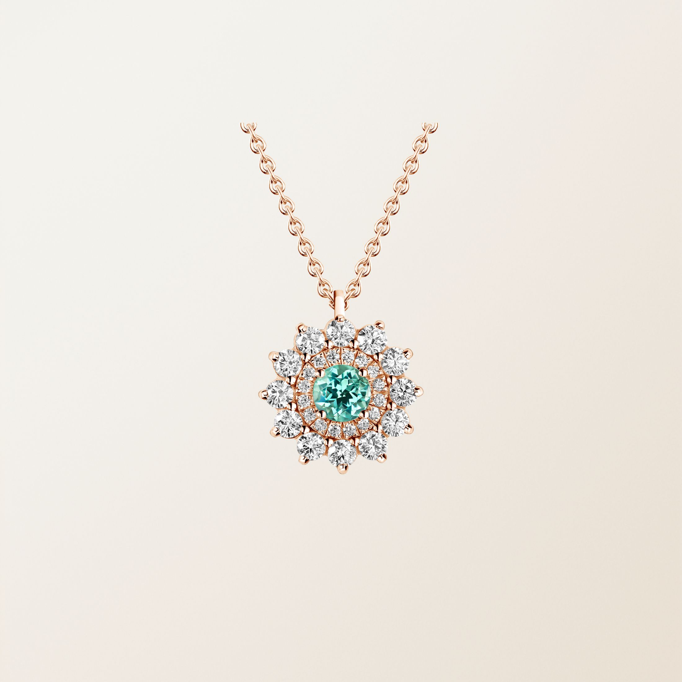 Rose gold, Mint tourmaline