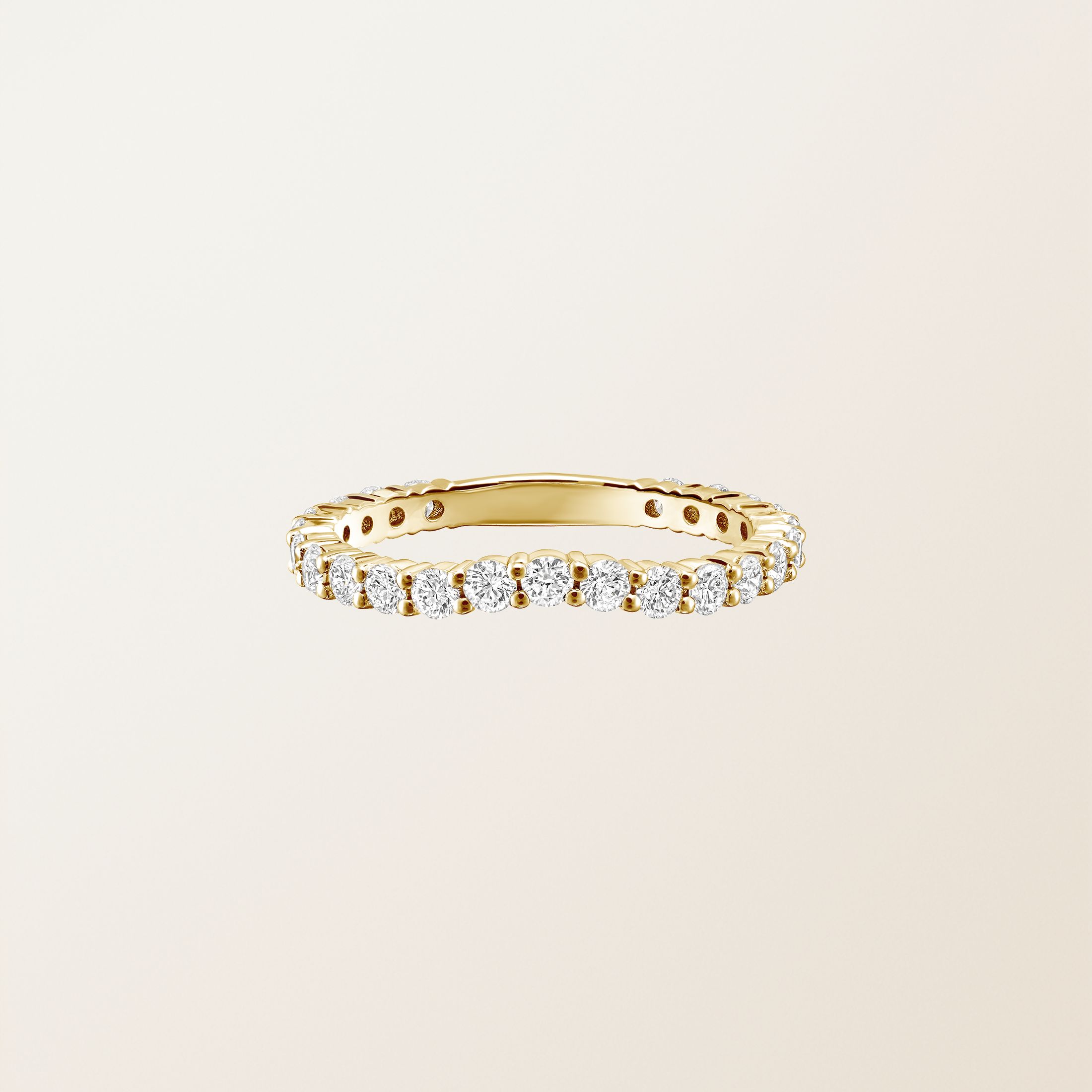 Ring 18K Gelbgold Diamant Pénélope Courbée