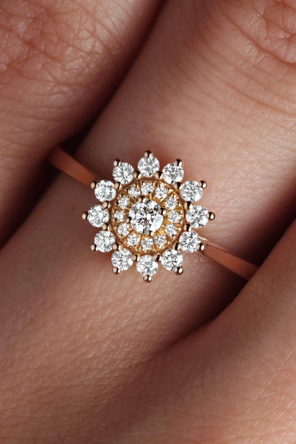 Bague Or jaune Diamant Mini Lefkos 3