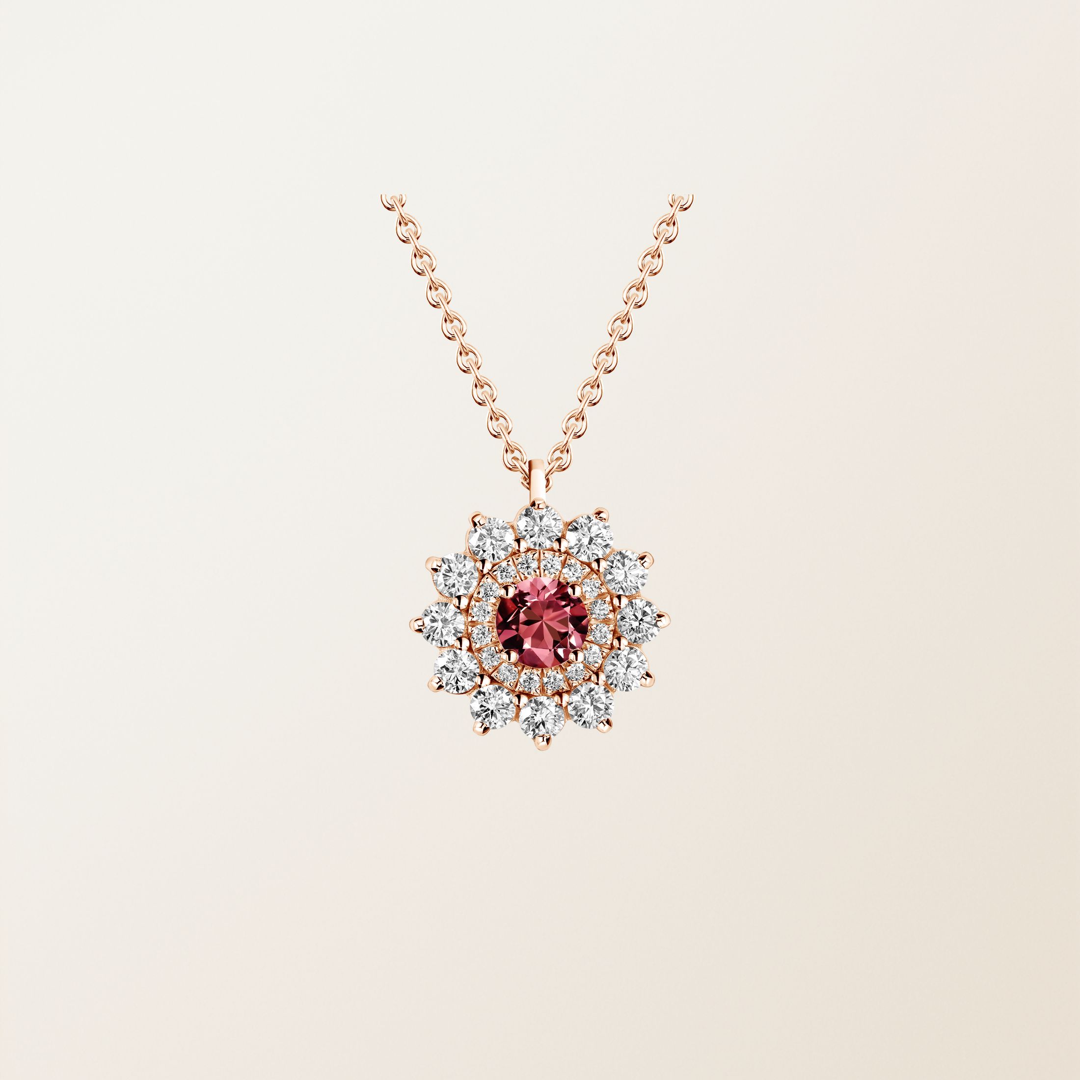 Or rose, Saphir Carmin