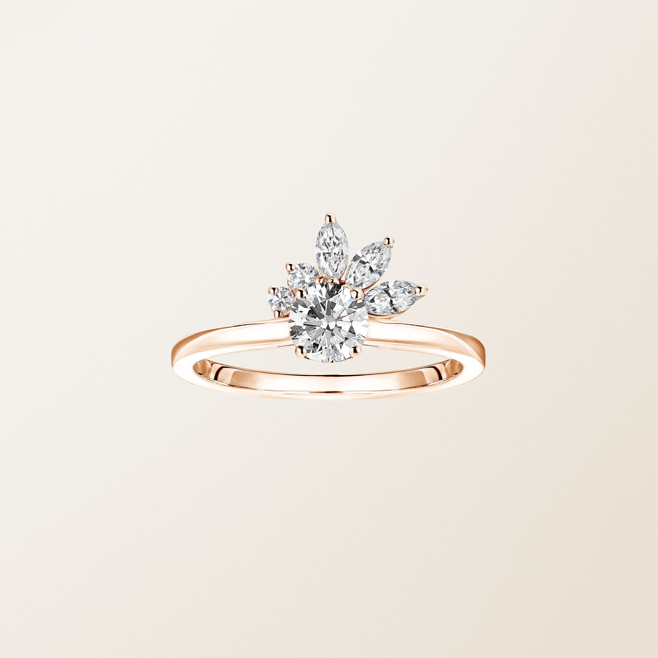 Bague Or rose Diamant Little EverBloom