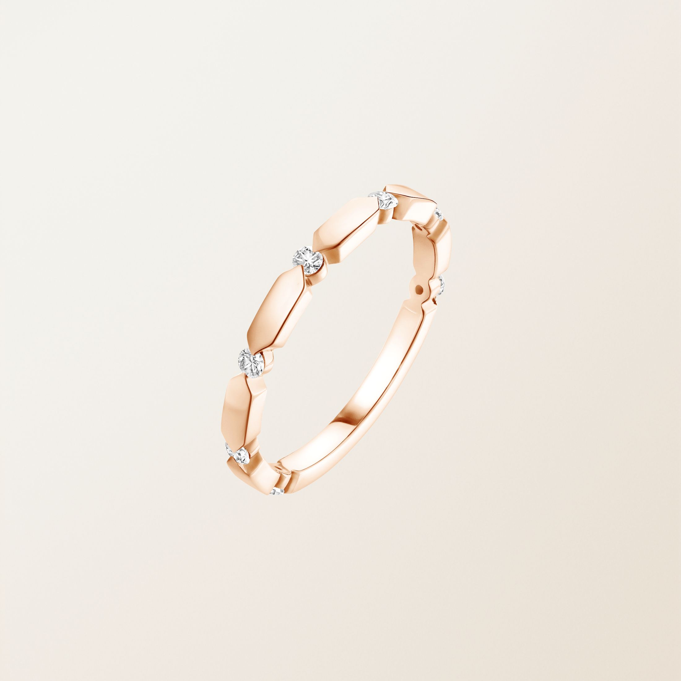 Ring 18K Roségold Diamant MET S