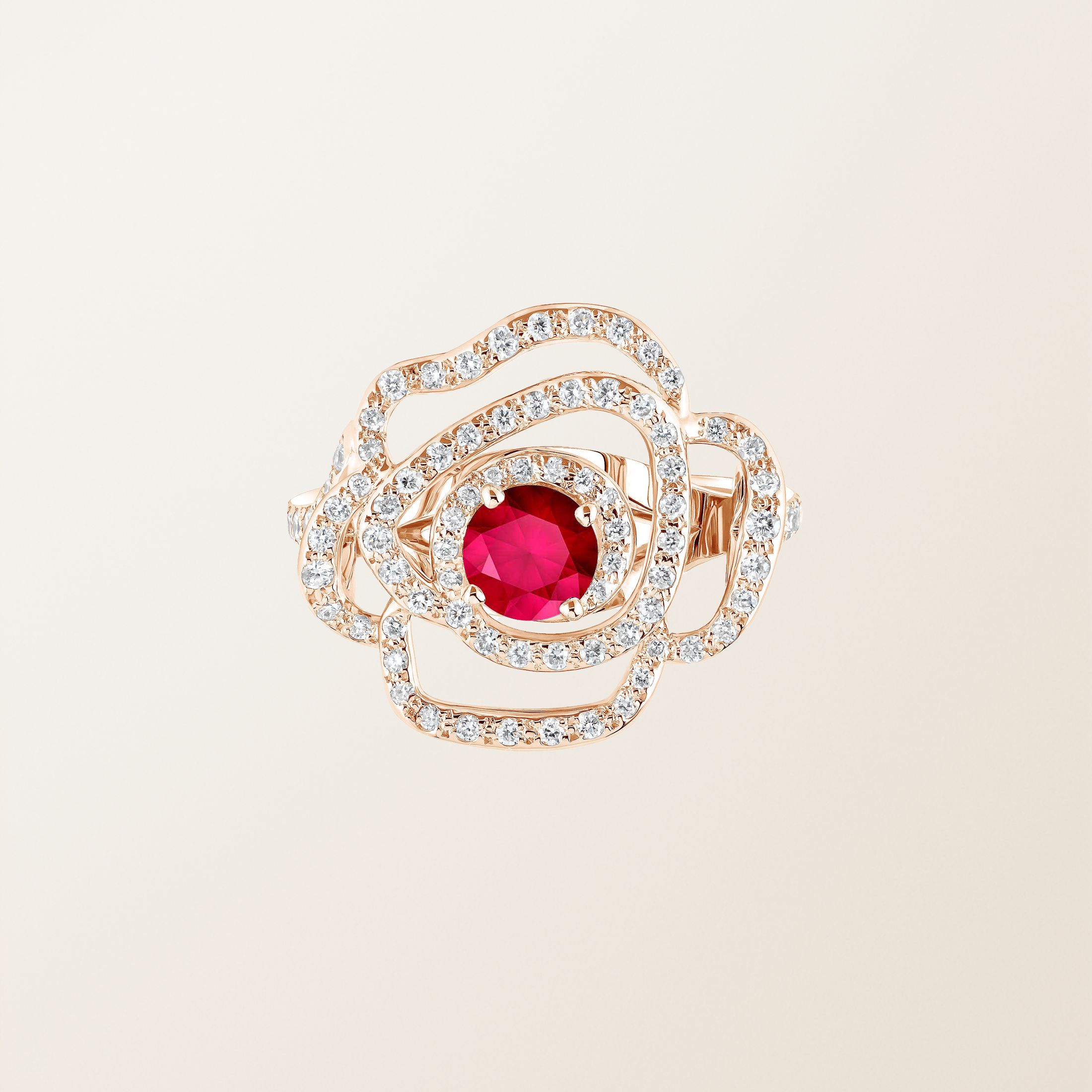 Ring 18K Roségold Rubin PrimaRosa Alta