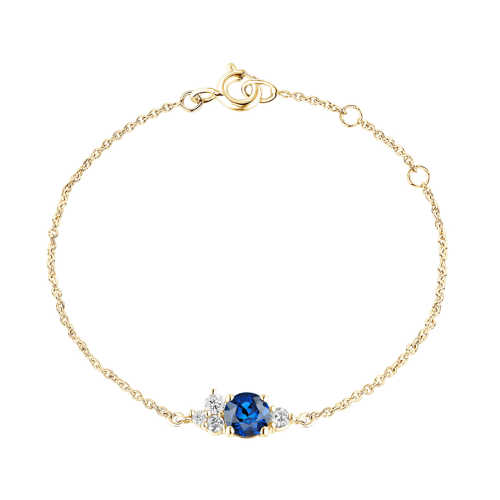 Bracelet Or jaune Saphir et diamants Baby EverBloom 1