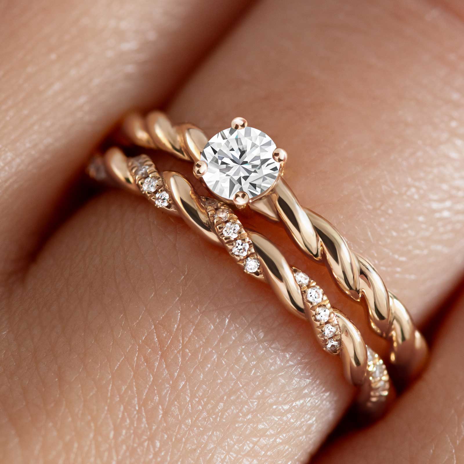 Bague Platine Diamant Capucine 4 mm 2