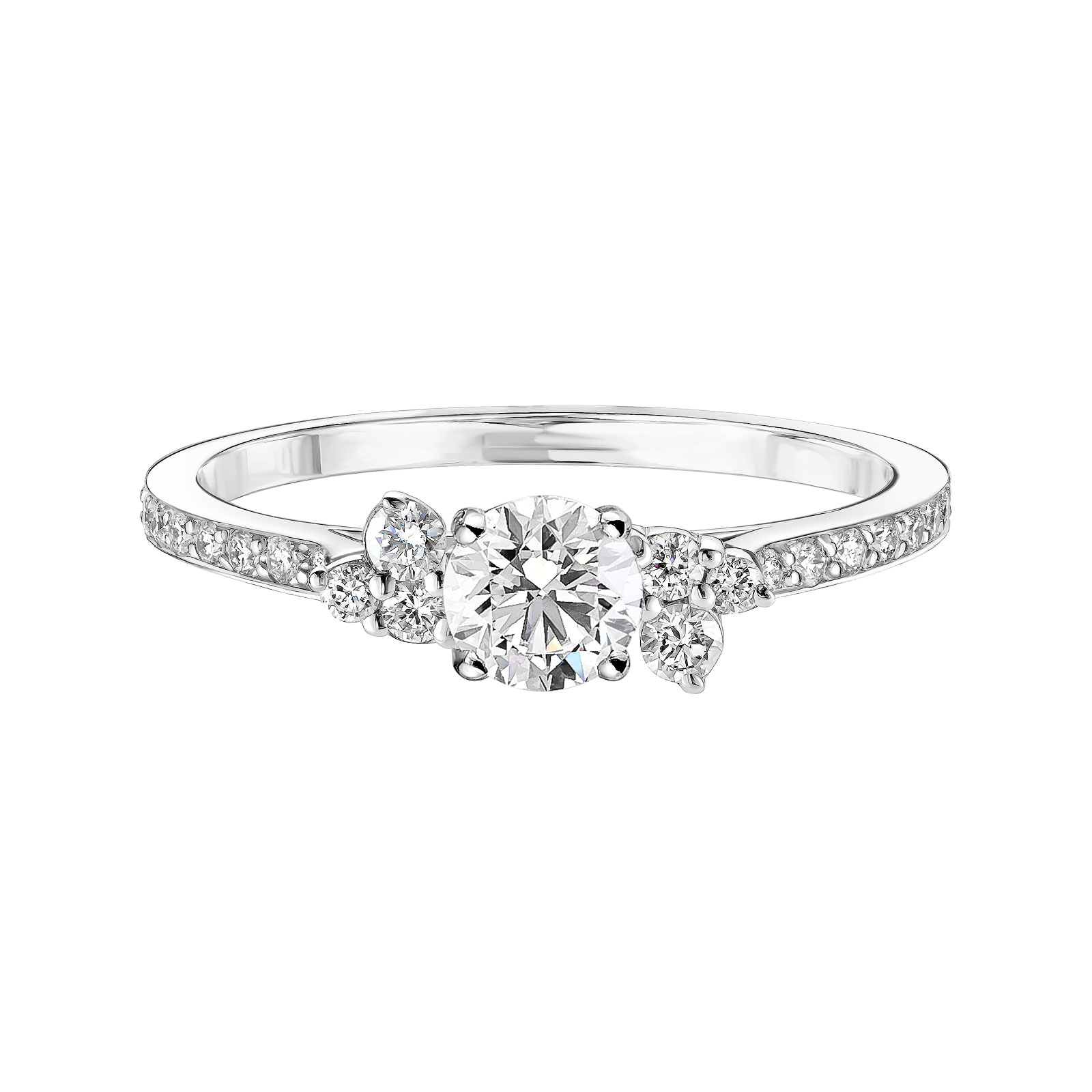 Bague Or blanc Diamant Baby EverBloom 0,4 ct Pavée 1