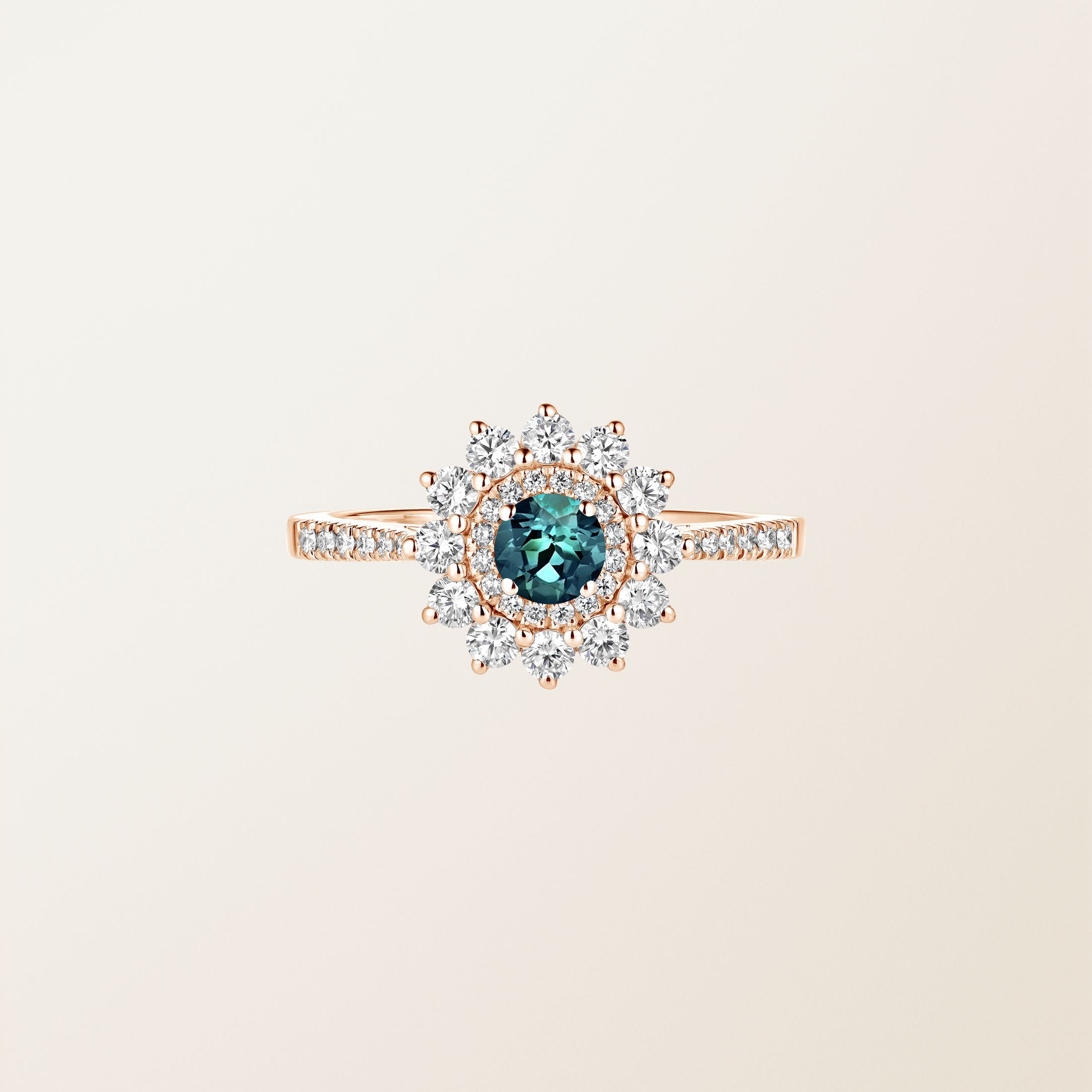 ピンクゴールド, ティールサファイア