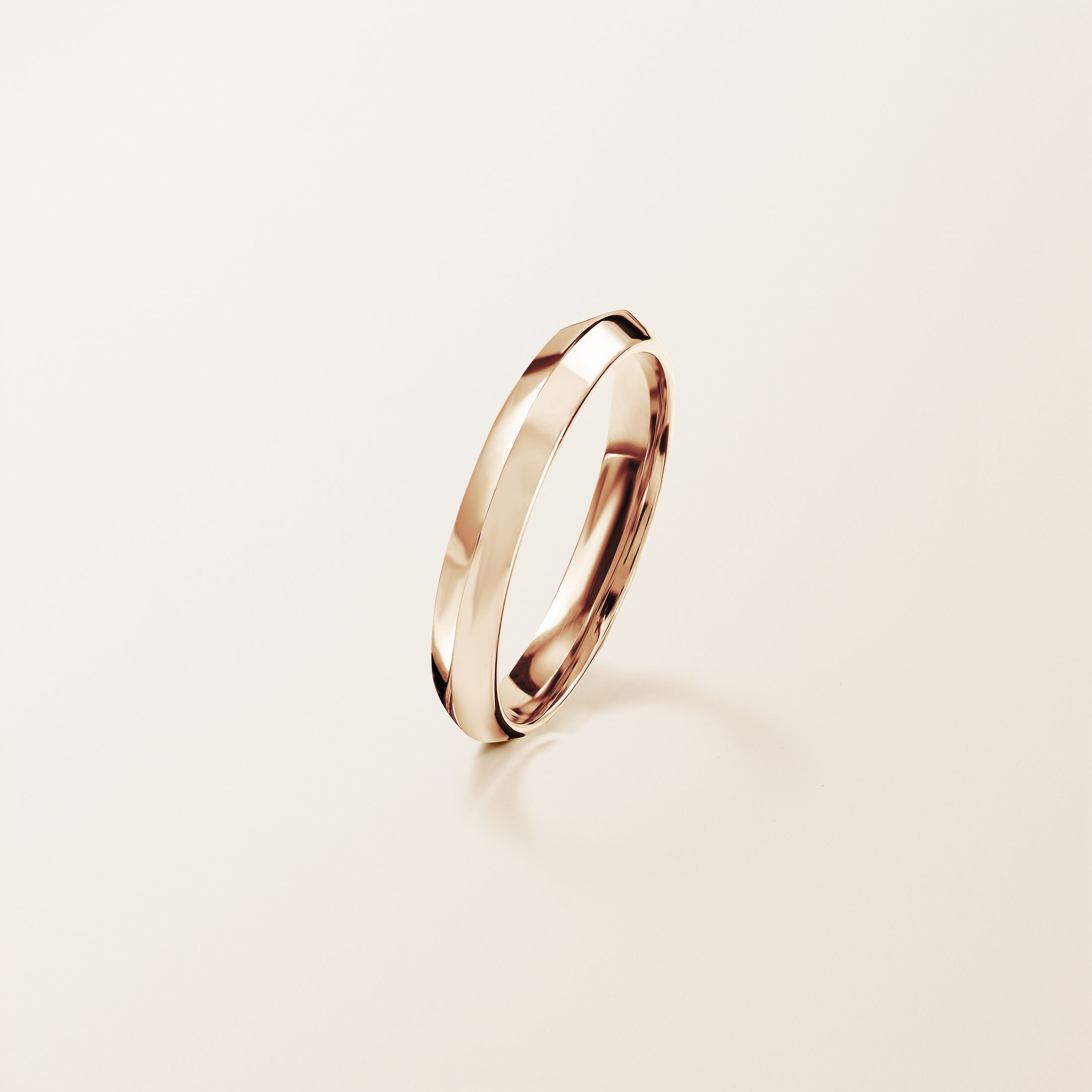 結婚指輪 18金ピンクゴールド Thésée Love 3,5 mm