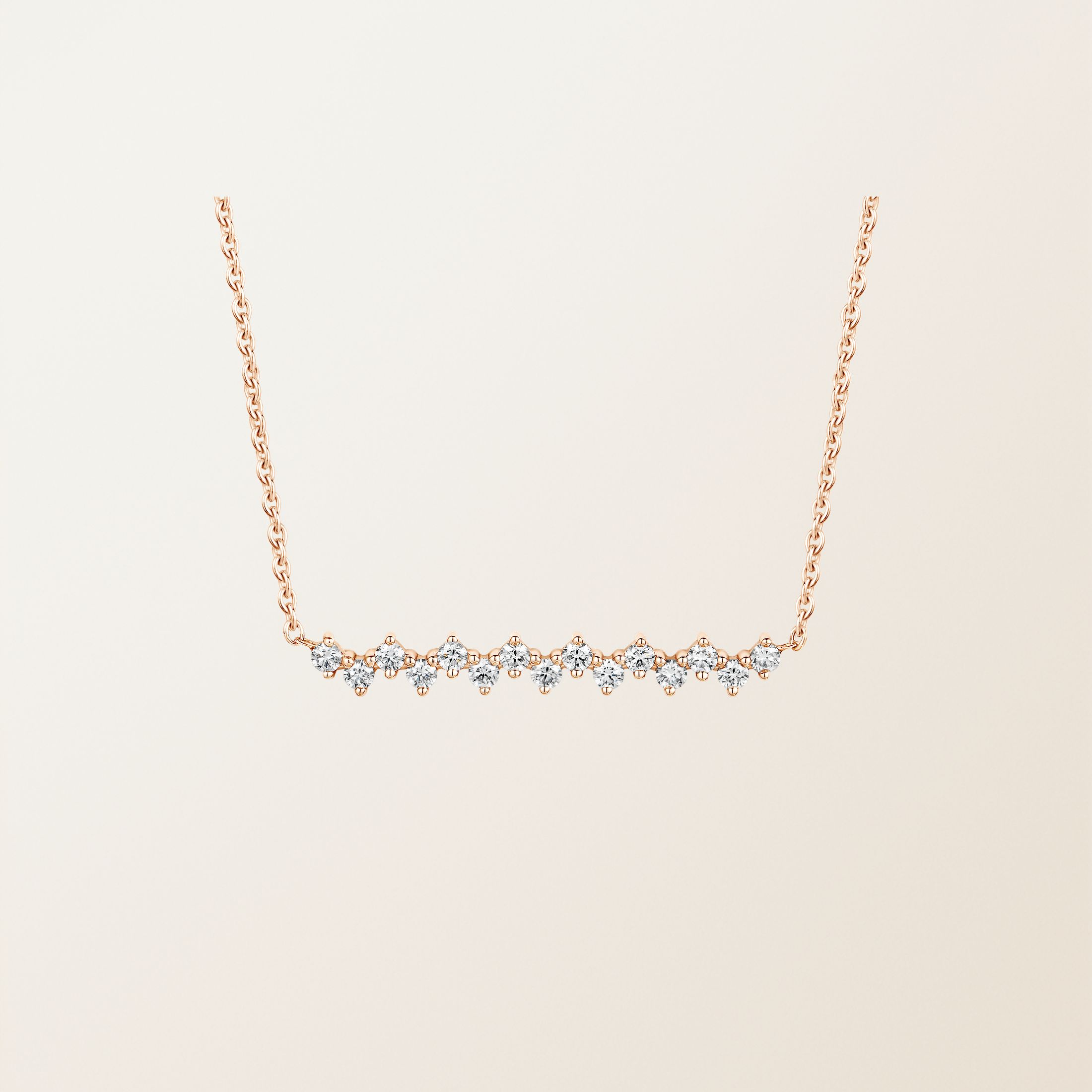Pendentif Or rose 18 cts Diamant Paris 1901 M