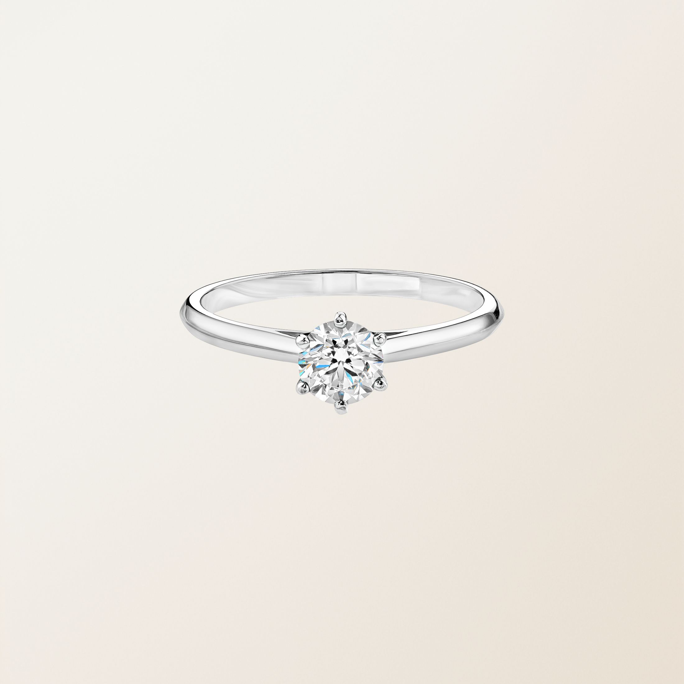 Bague Or blanc 18 cts Diamant Little Lady