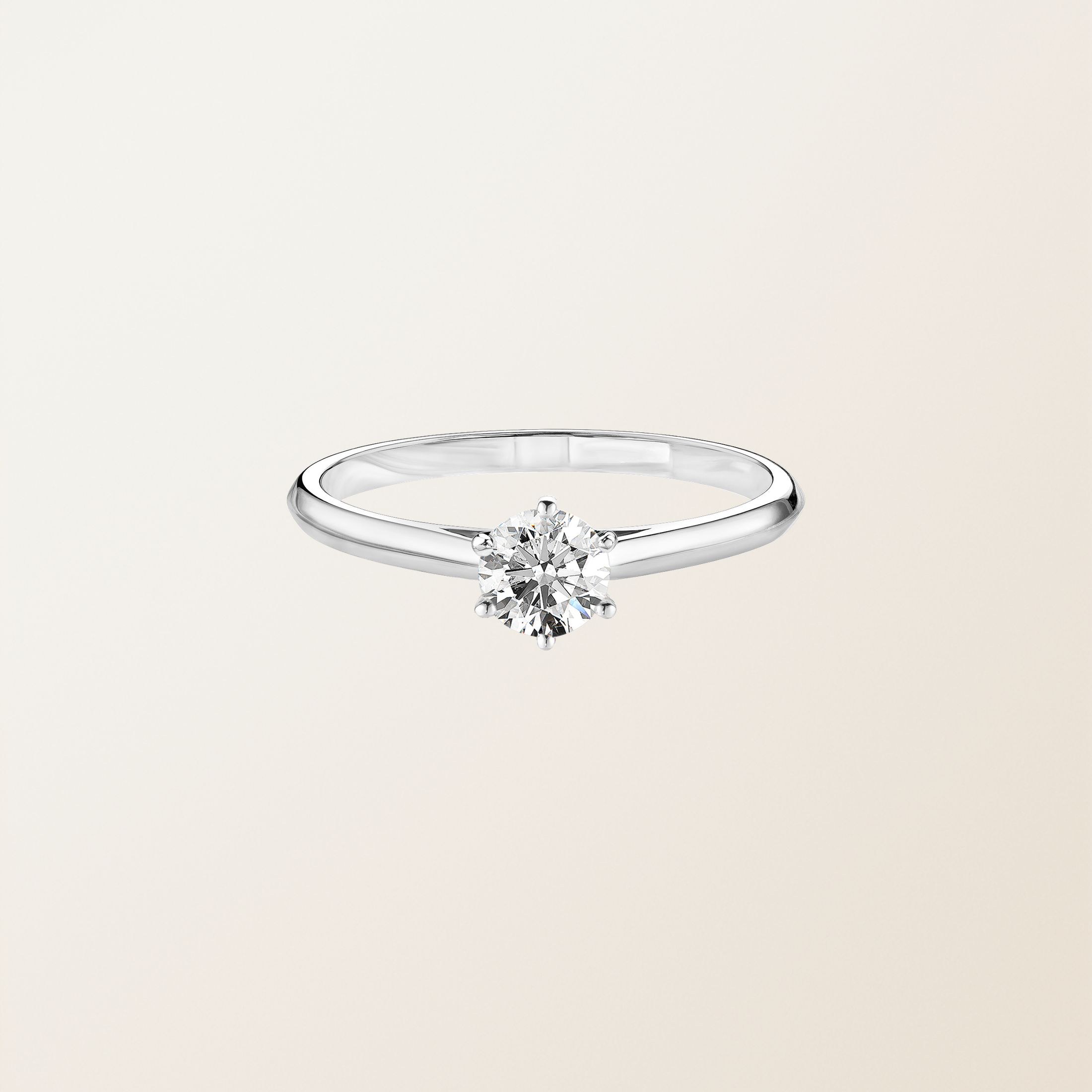 Bague Or blanc 18 cts Diamant Little Lady 0,4 ct