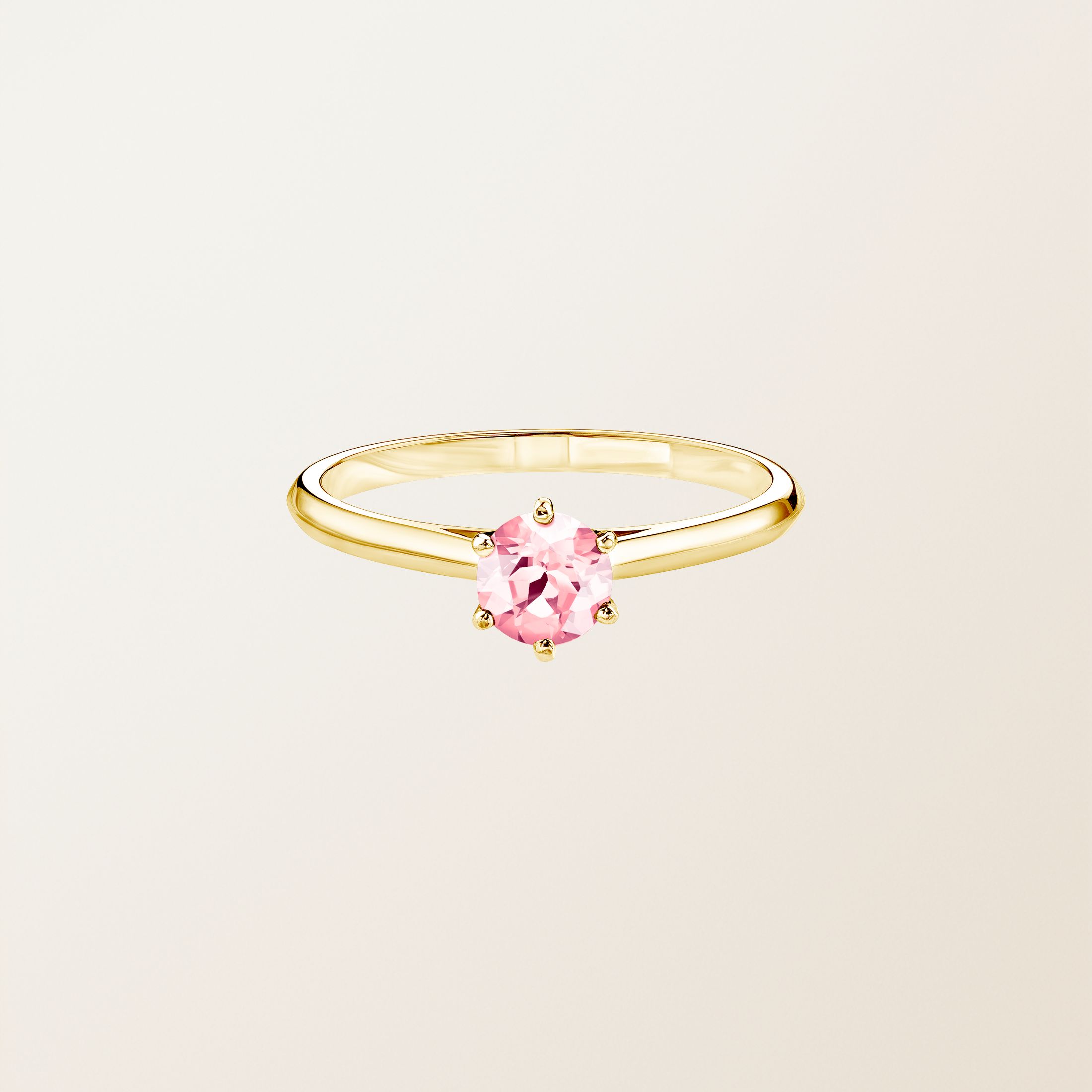 Bague Or jaune 18 cts Tourmaline Little Lady