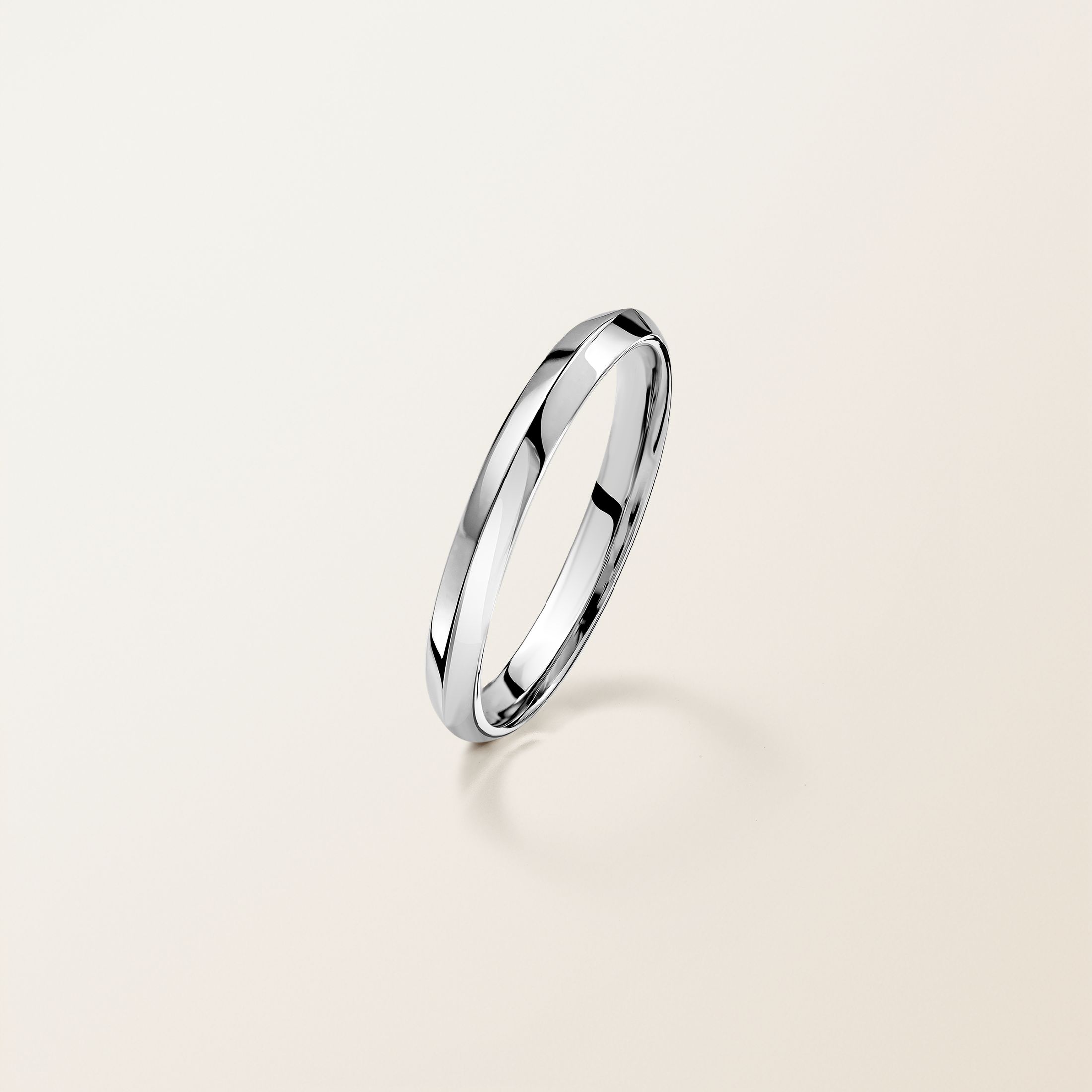 結婚指輪 18金ホワイトゴールド Thésée Love 3 mm