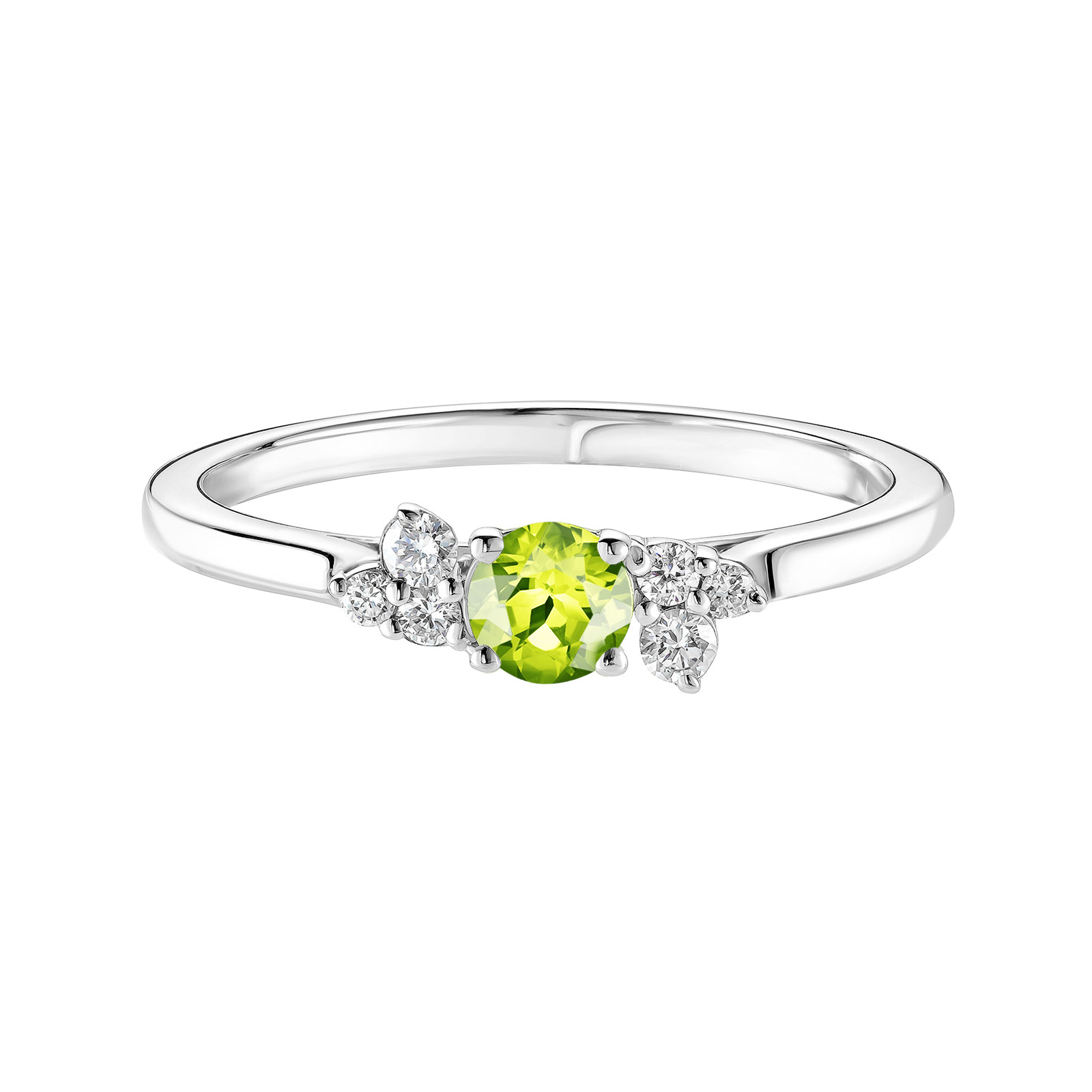 Bague Platine Péridot et diamants Baby EverBloom 1