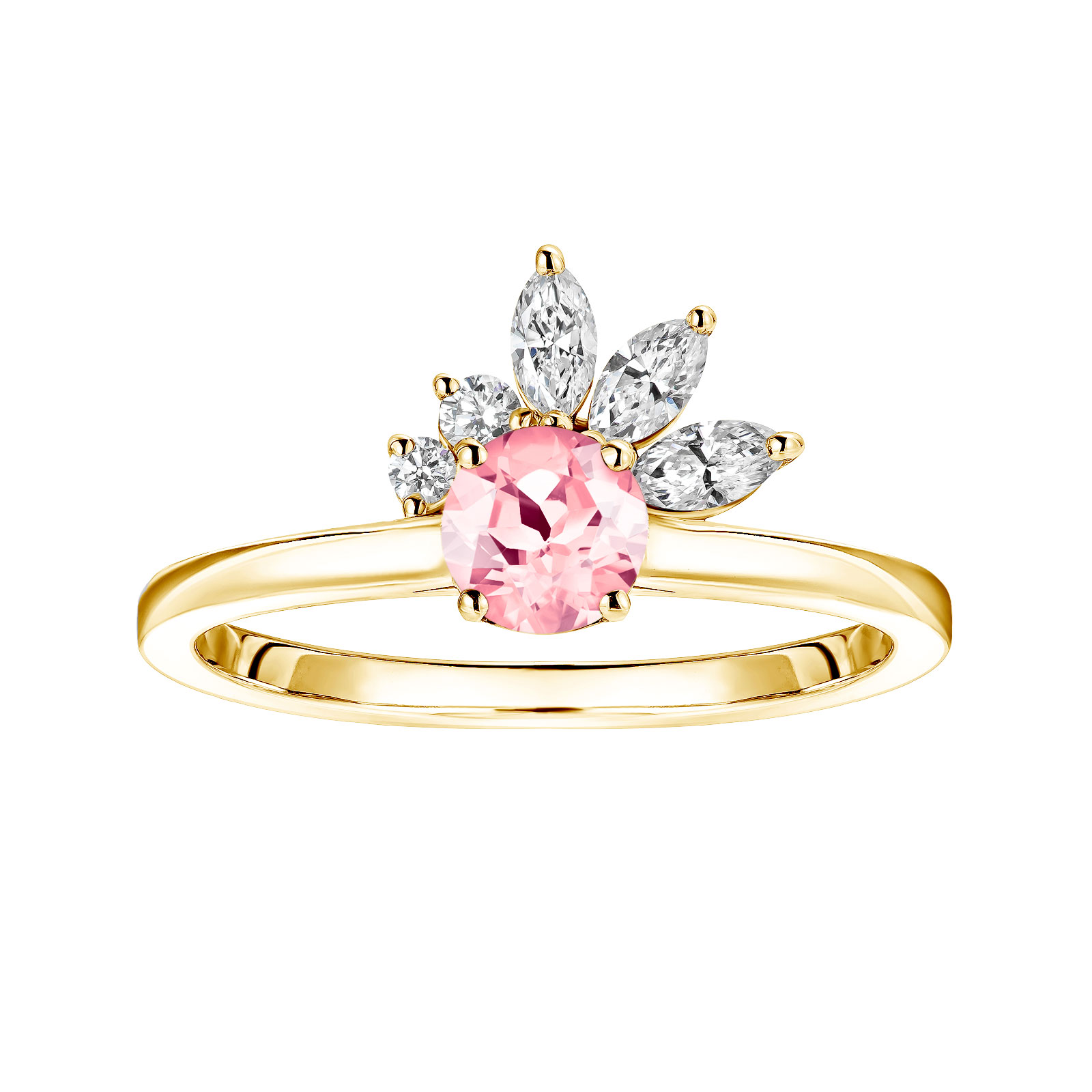 Bague Or jaune Tourmaline et diamants Little EverBloom 1