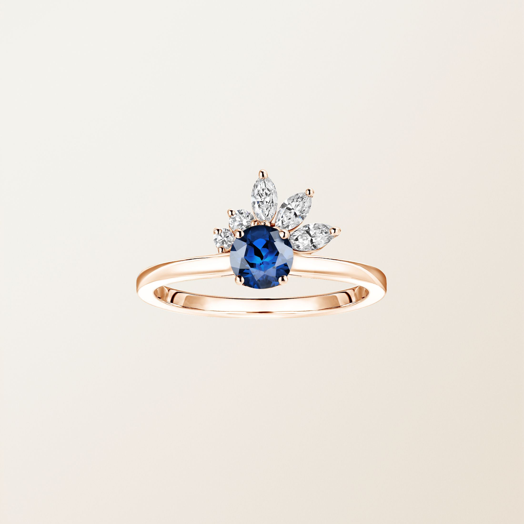 Bague Or rose Saphir Little EverBloom