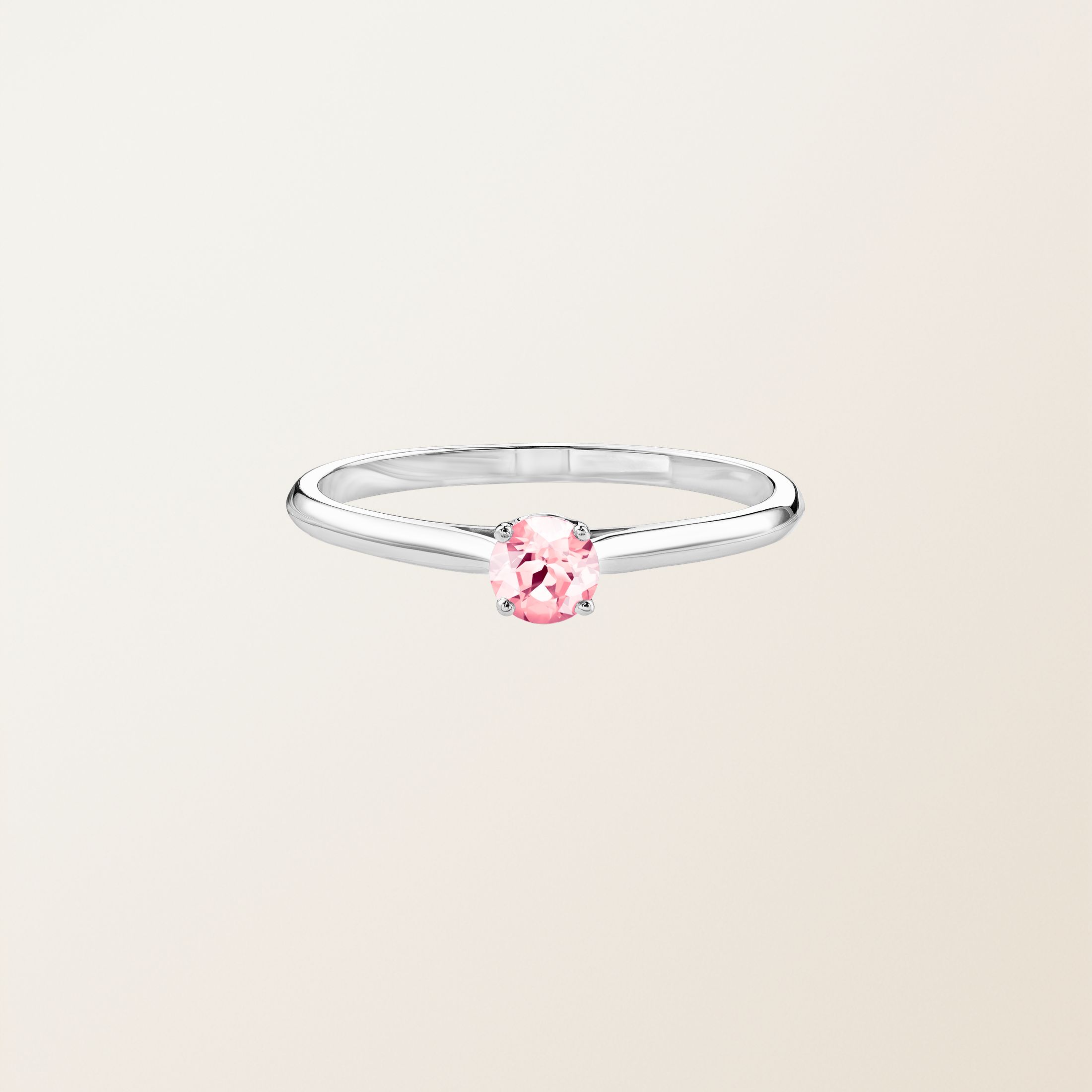 Bague Or blanc 18 cts Tourmaline Baby Lady