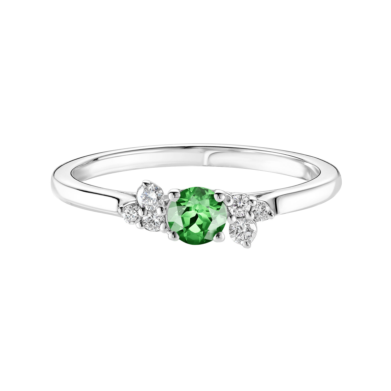 Bague Platine Tsavorite et diamants Baby EverBloom 1