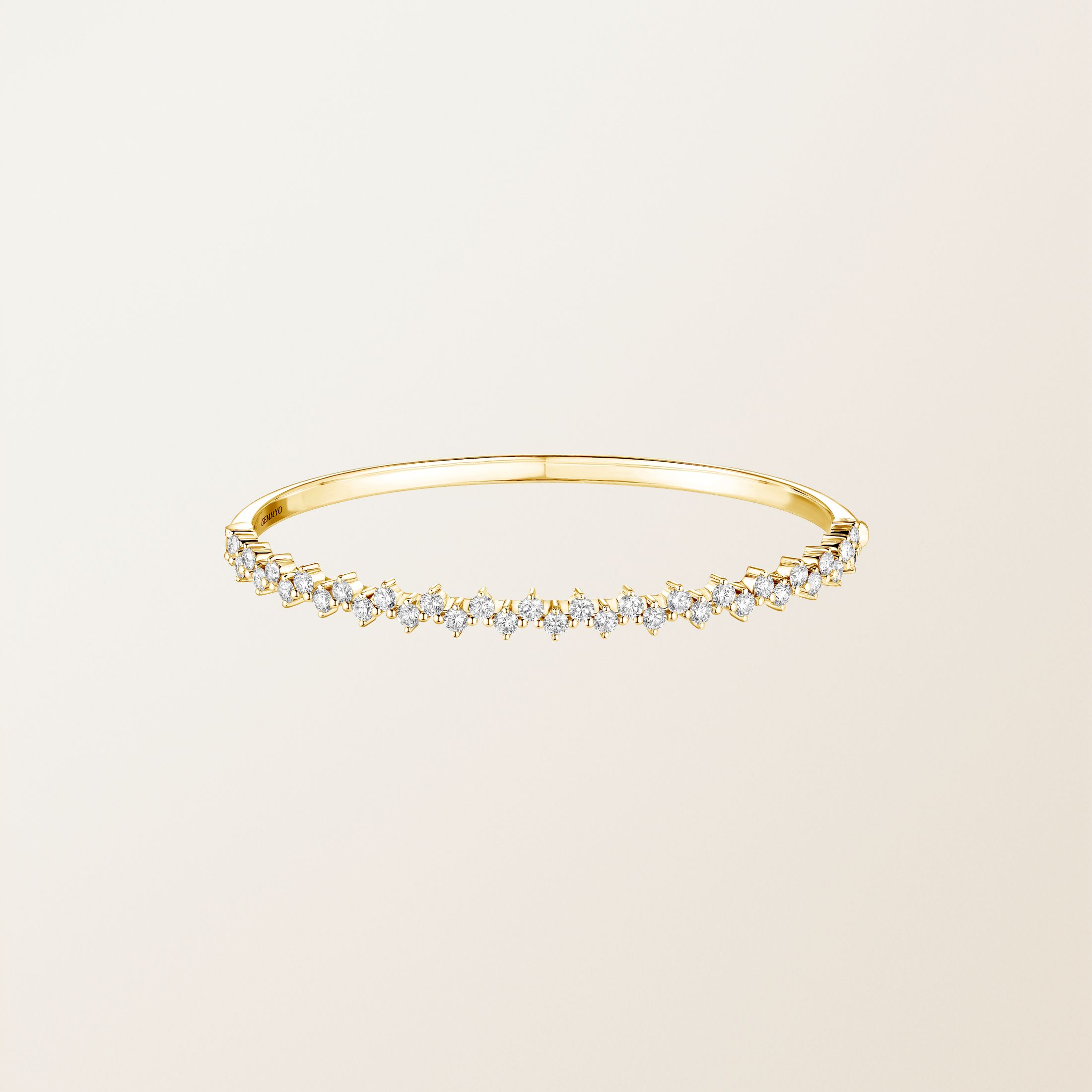 Bracelet Or jaune 18 cts Diamant Paris 1901 M