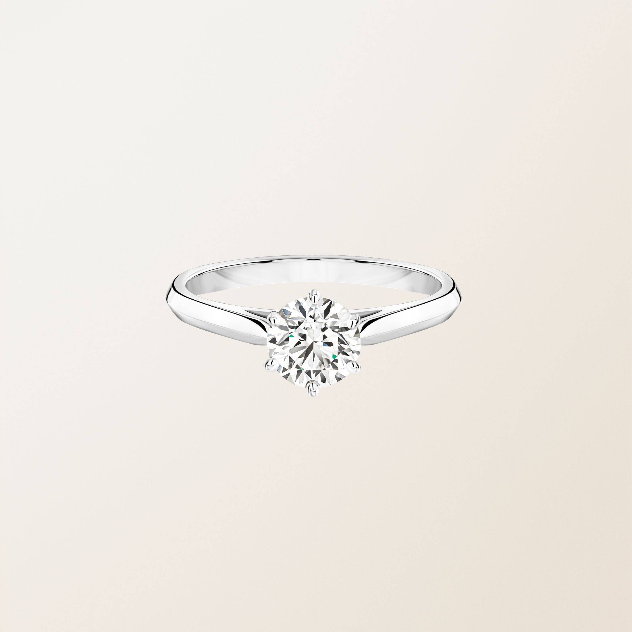 Bague Or blanc 18 cts Diamant Lady 0,7 ct