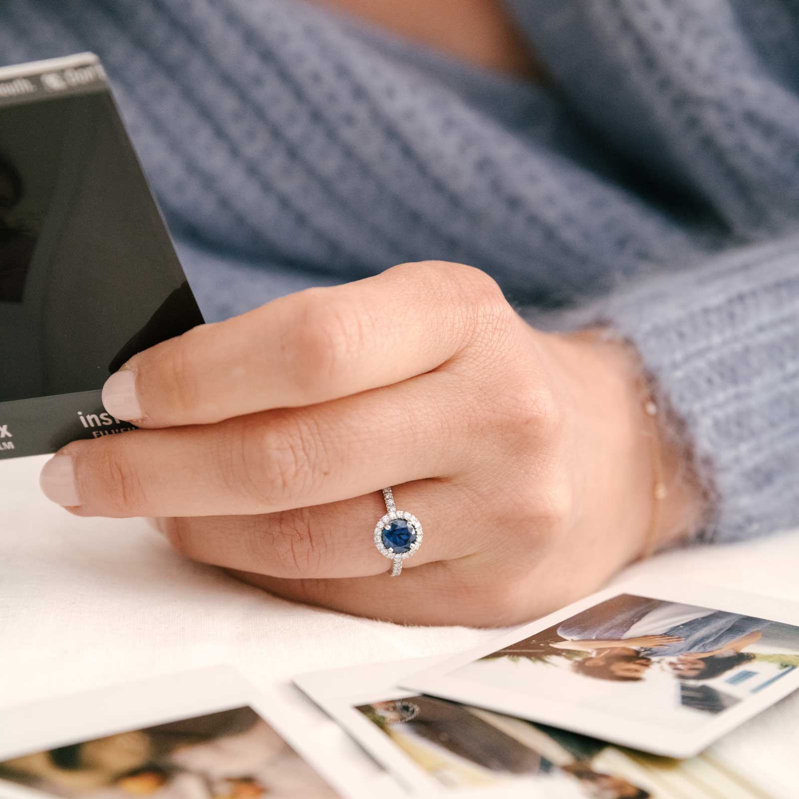 Ring White gold Tsavorite and diamonds Rétromantique L Pavée 4