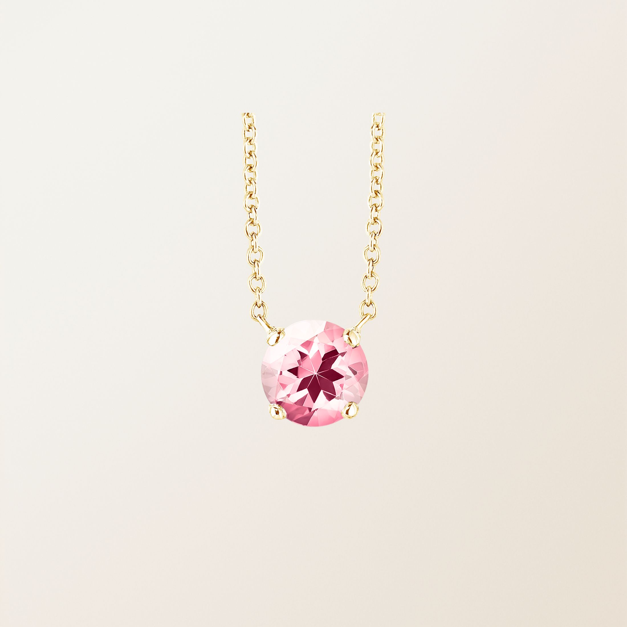 Pendentif Or jaune 18 cts Tourmaline Lady XXL