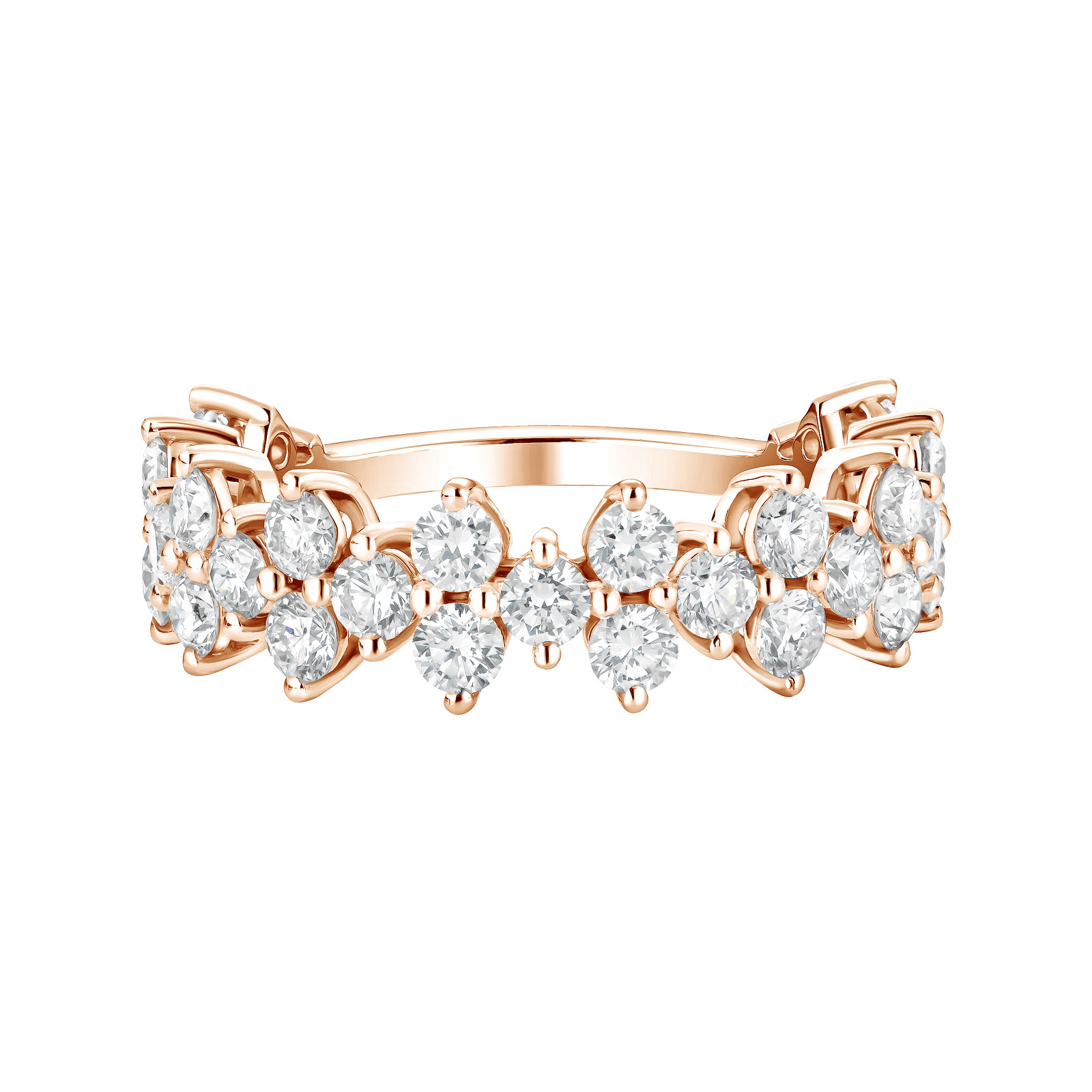 Bague Or rose Diamant Paris 1901 Prima 1