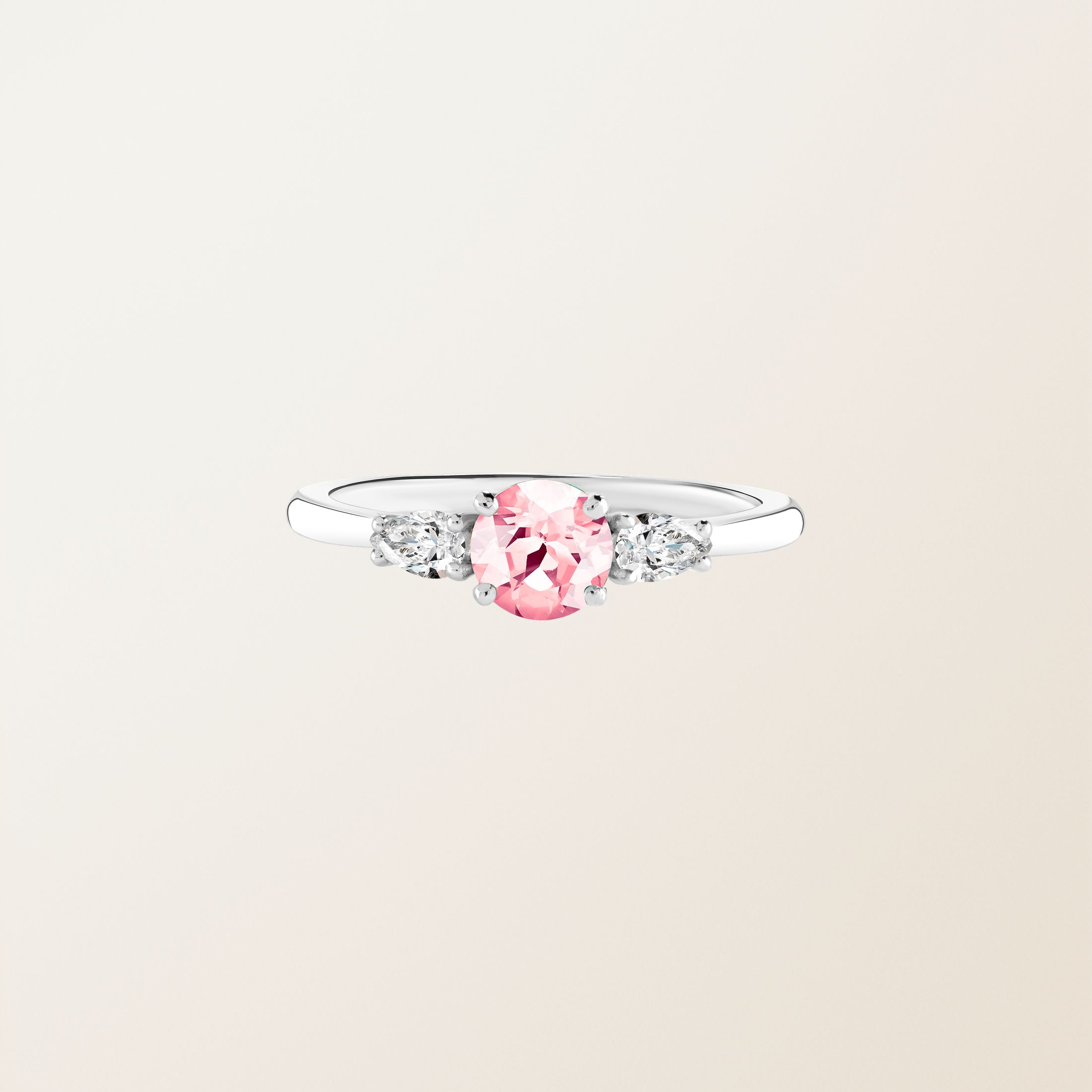 Bague Or jaune 18 cts Tourmaline Little Lady Duo de Poires