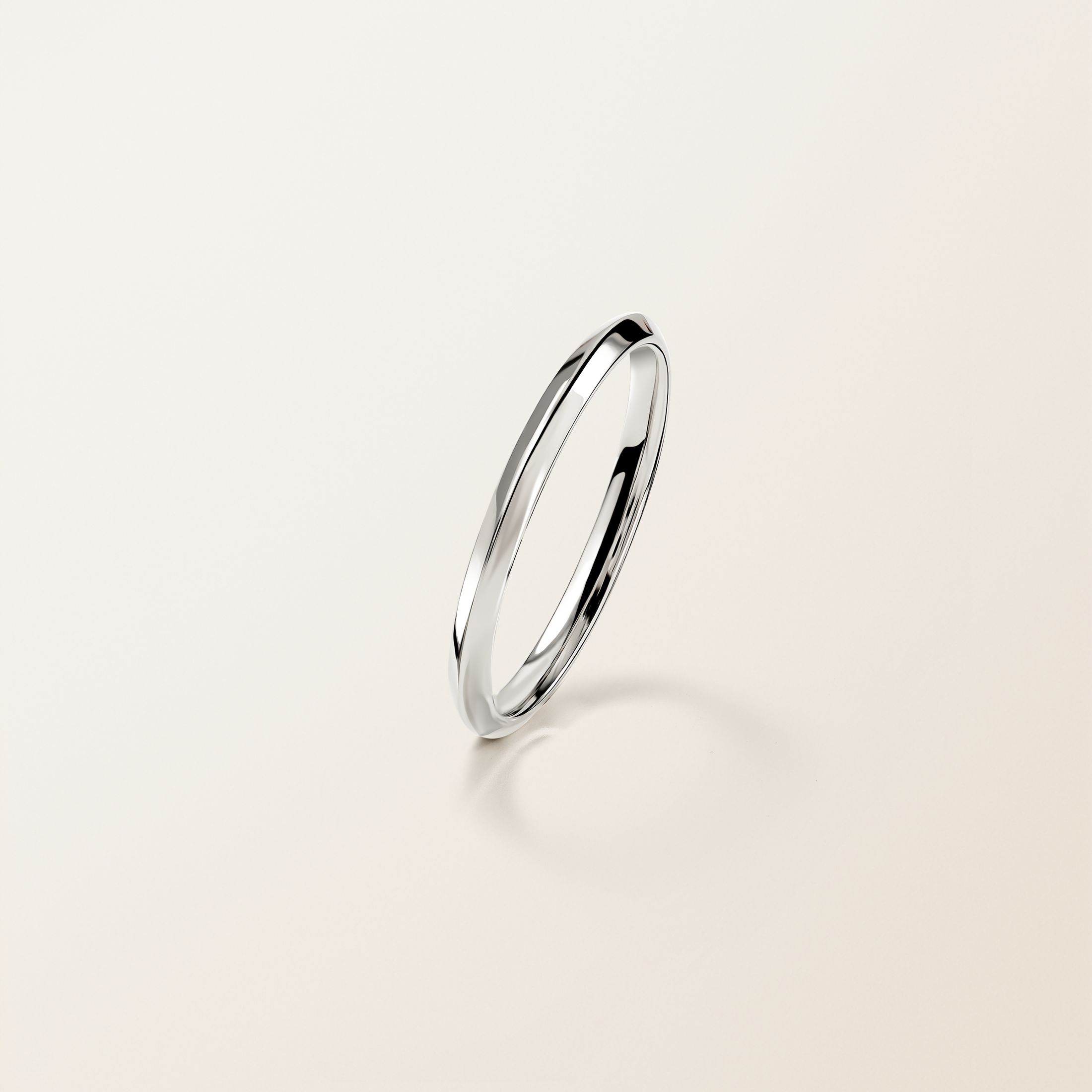 結婚指輪 18金ホワイトゴールド Ariane Love 2 mm