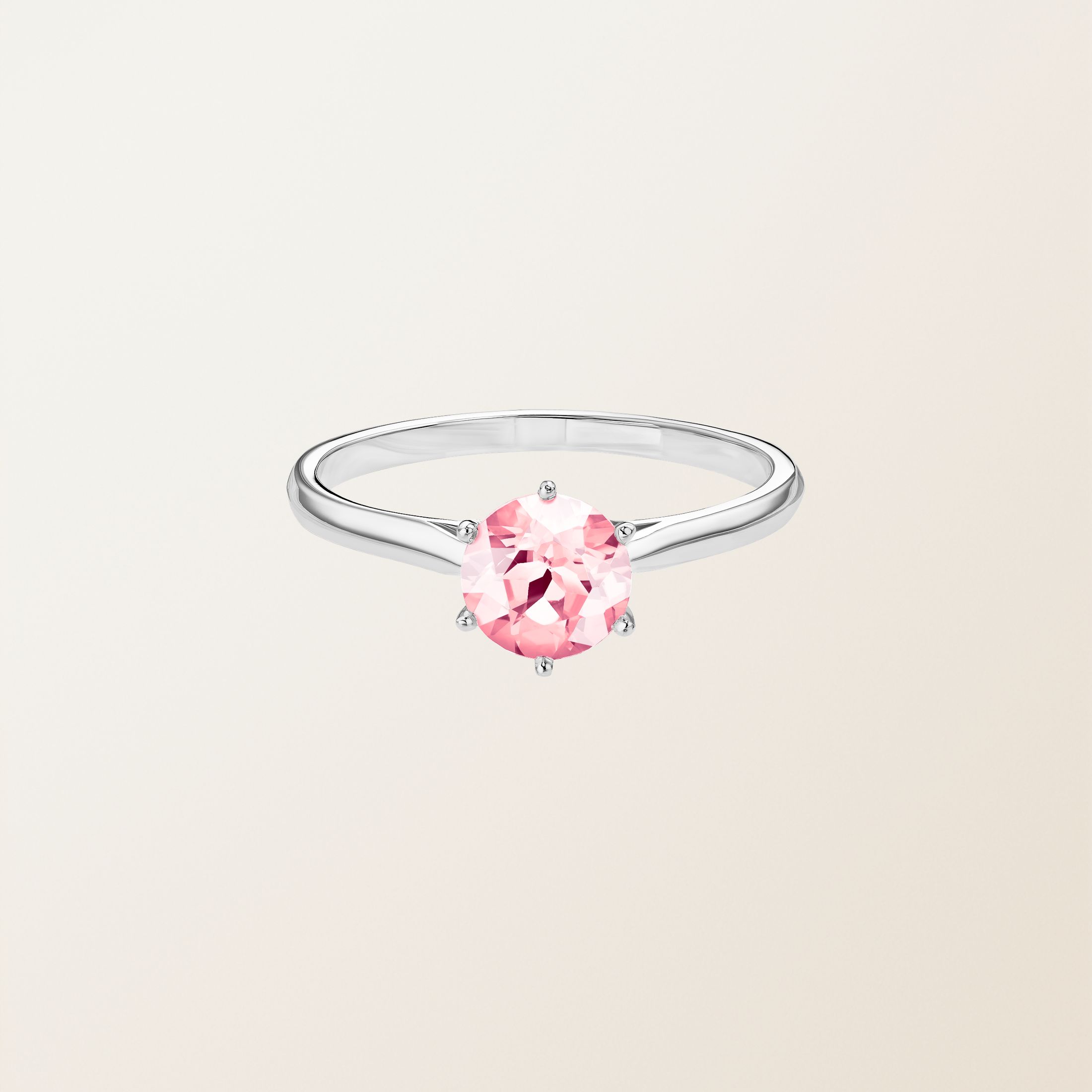 Bague Or blanc 18 cts Tourmaline Lady