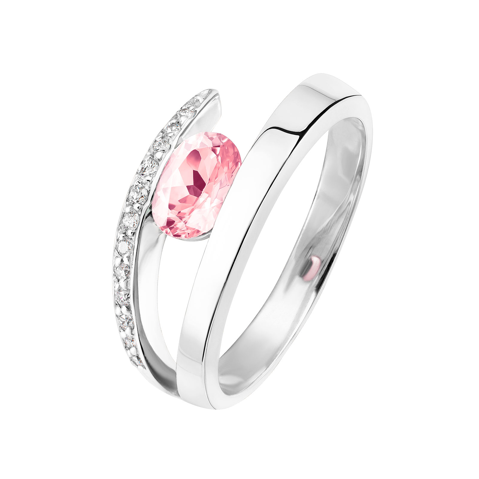 Bague Platine Tourmaline et diamants Ananta 1