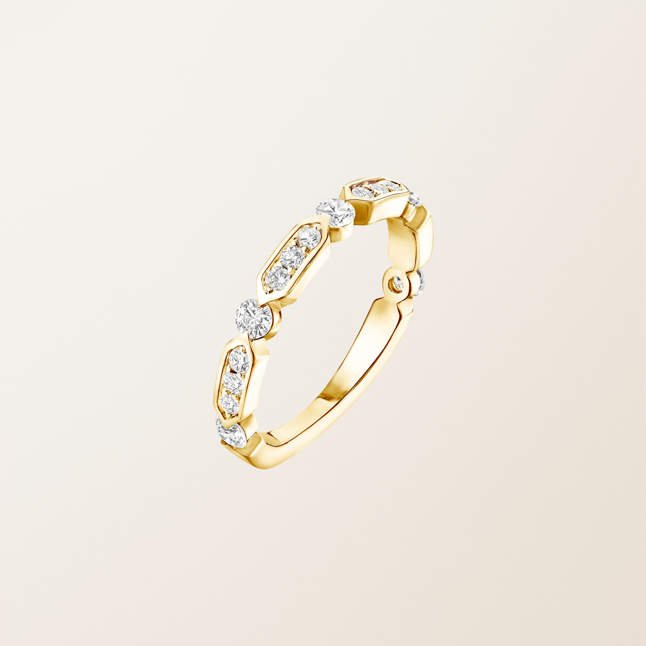 Ring 18K Gelbgold Diamant MET L