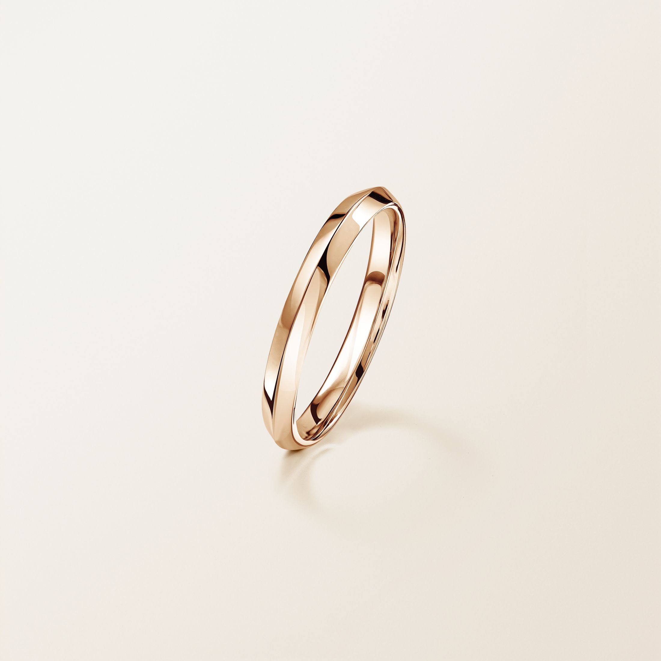 結婚指輪 18金ピンクゴールド Ariane Love 2,5 mm
