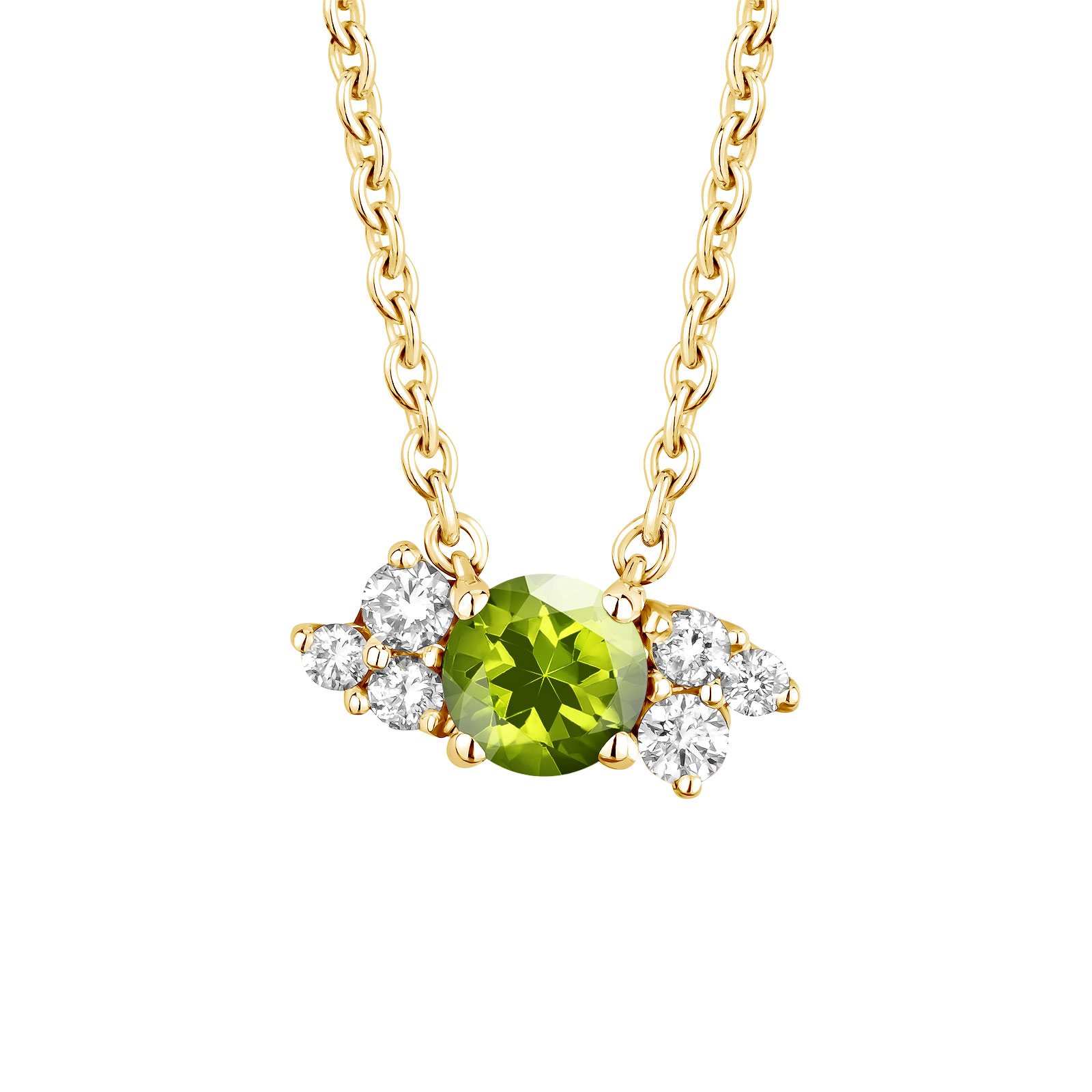 Pendentif Or jaune Péridot et diamants Baby EverBloom 1