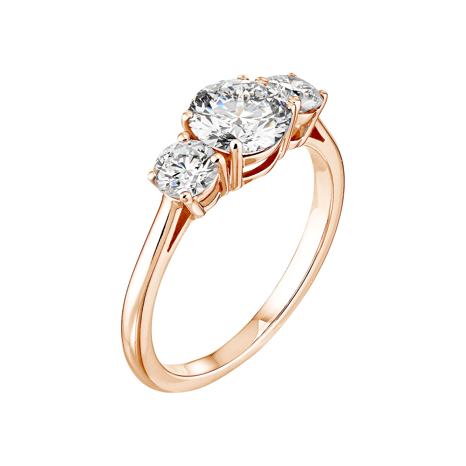 Bague Or rose Diamant Lady Duo 1